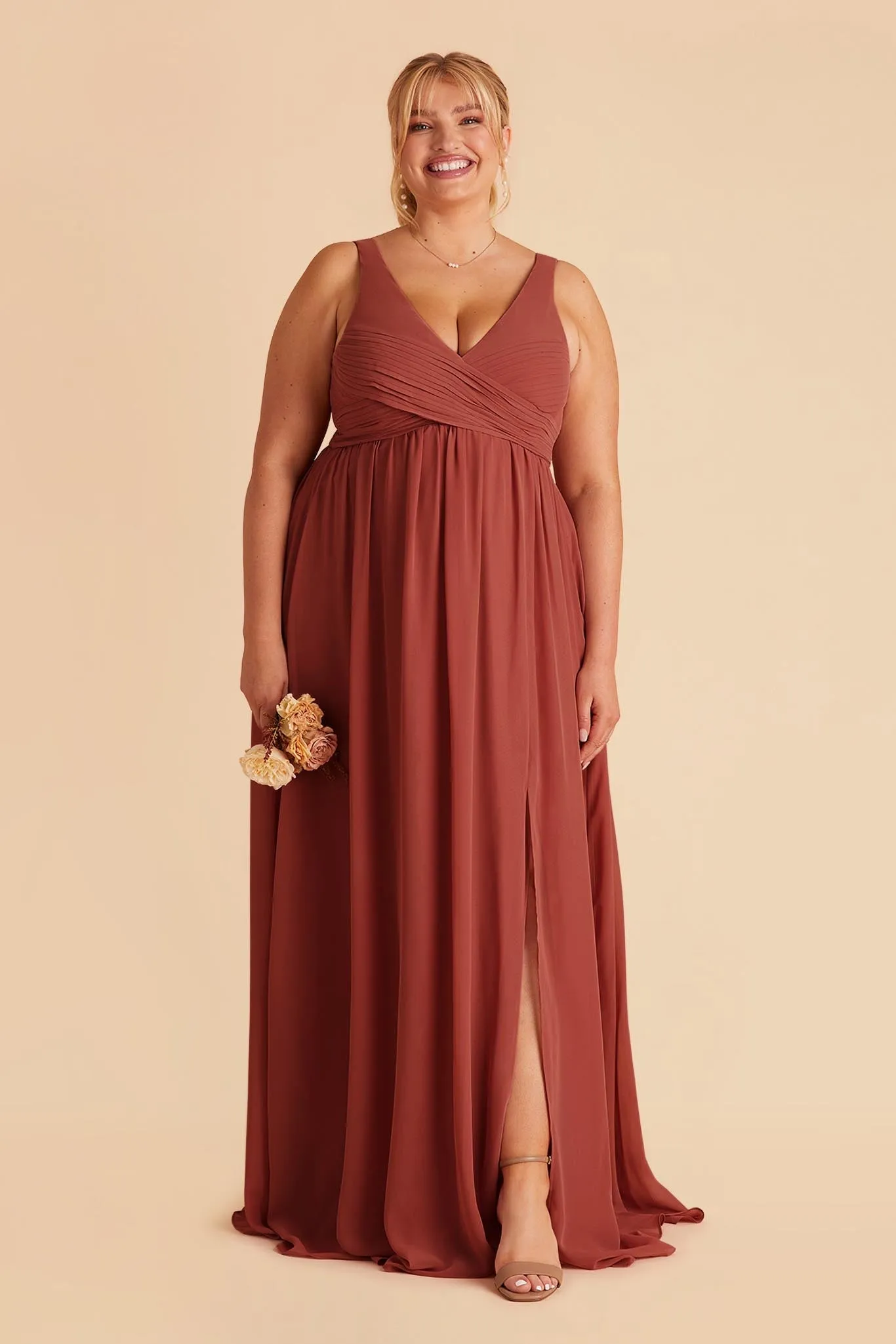Laurie Chiffon Dress - Spice sold by Birdy Grey product image thumbnail 3
