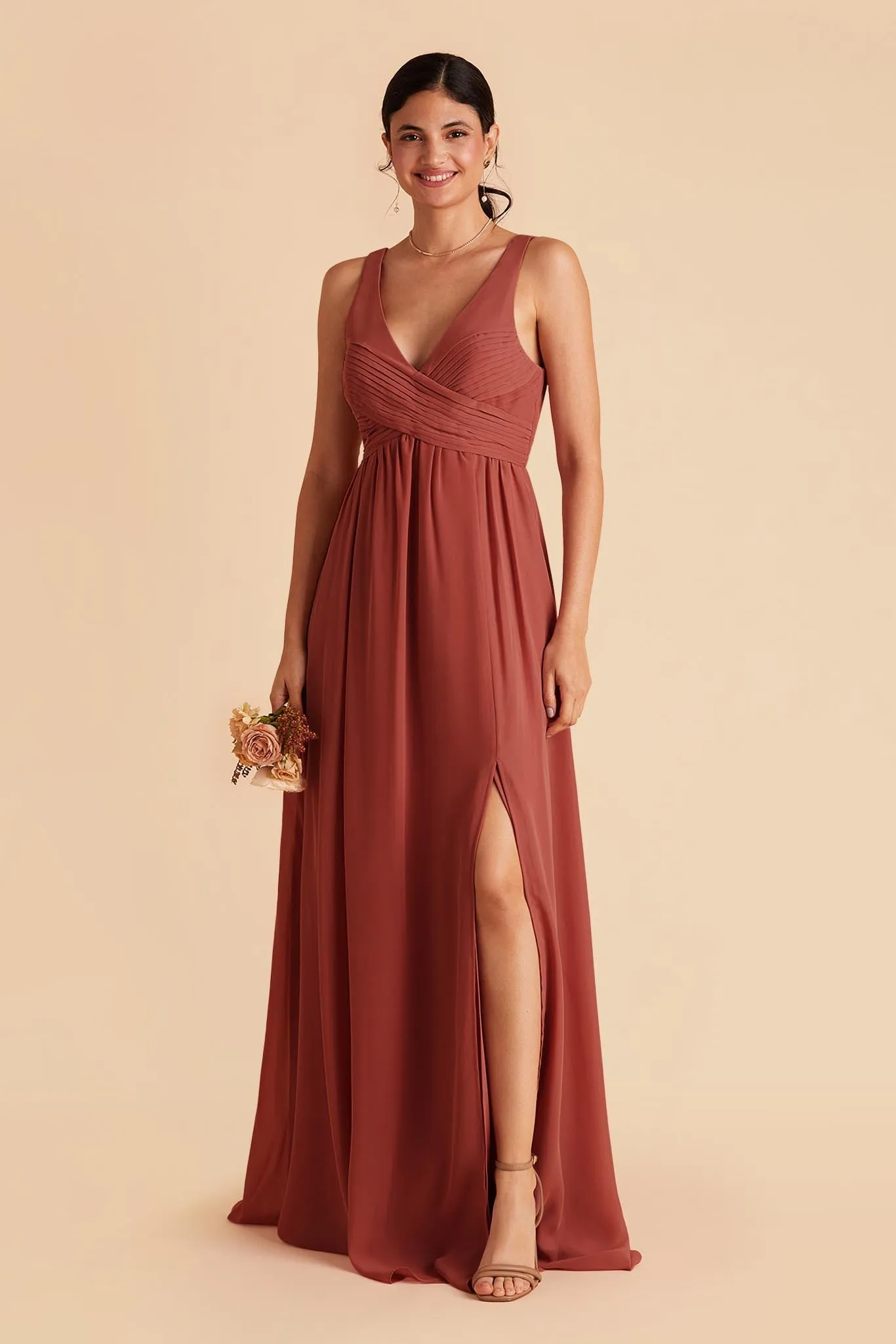 Laurie Chiffon Dress - Spice sold by Birdy Grey