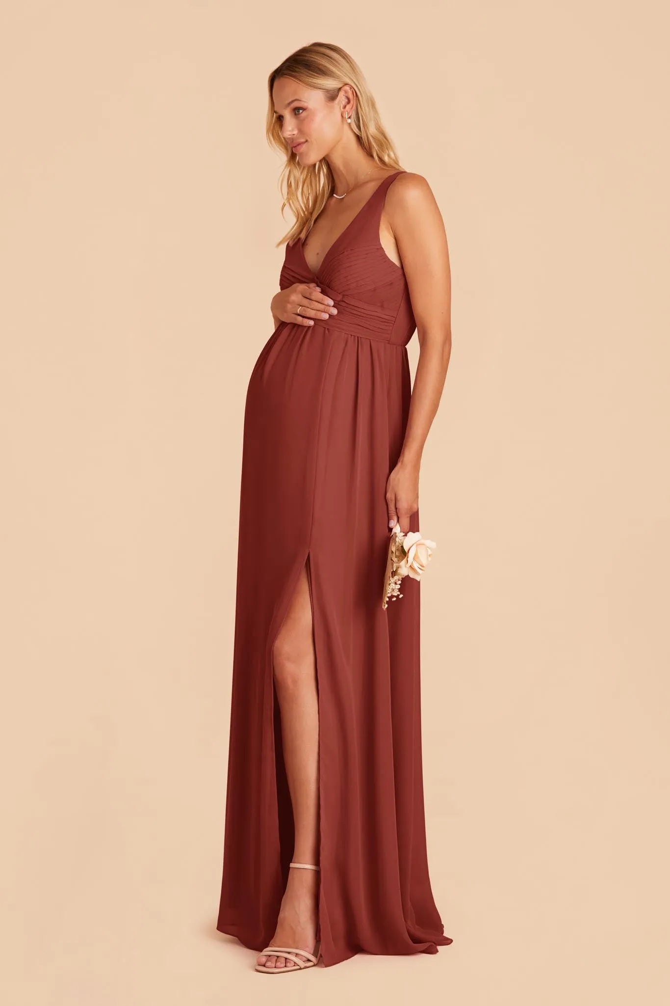 Laurie Chiffon Dress - Spice sold by Birdy Grey product image thumbnail 2