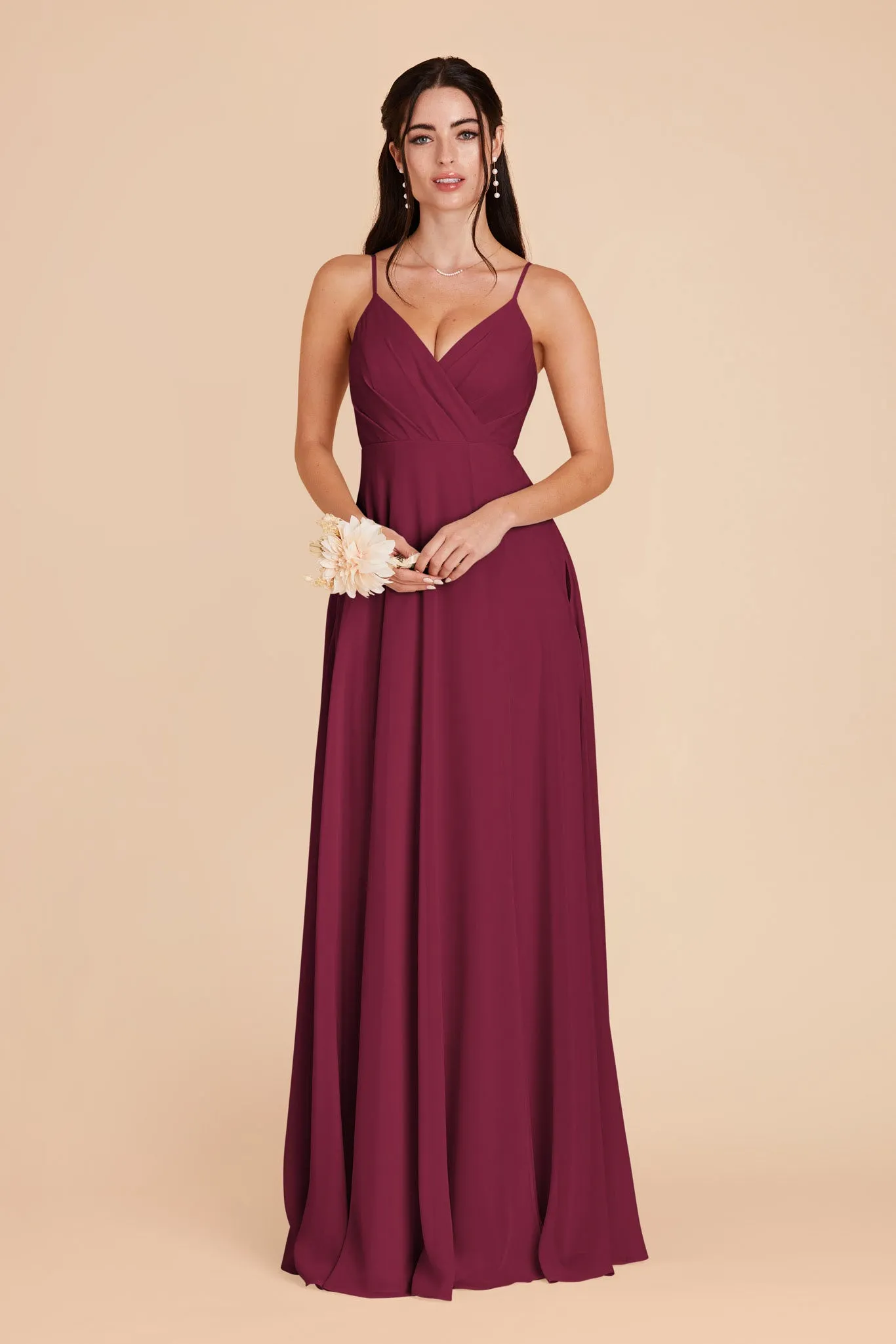 Kaia Chiffon Dress - Berry sold by Birdy Grey product image thumbnail 4