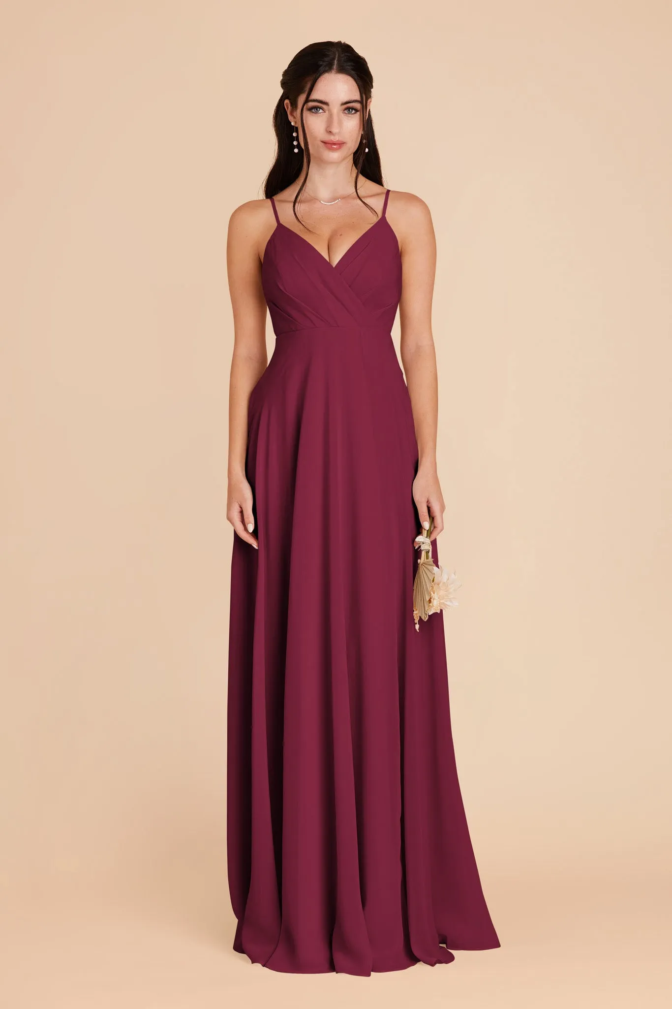 Kaia Chiffon Dress - Berry sold by Birdy Grey