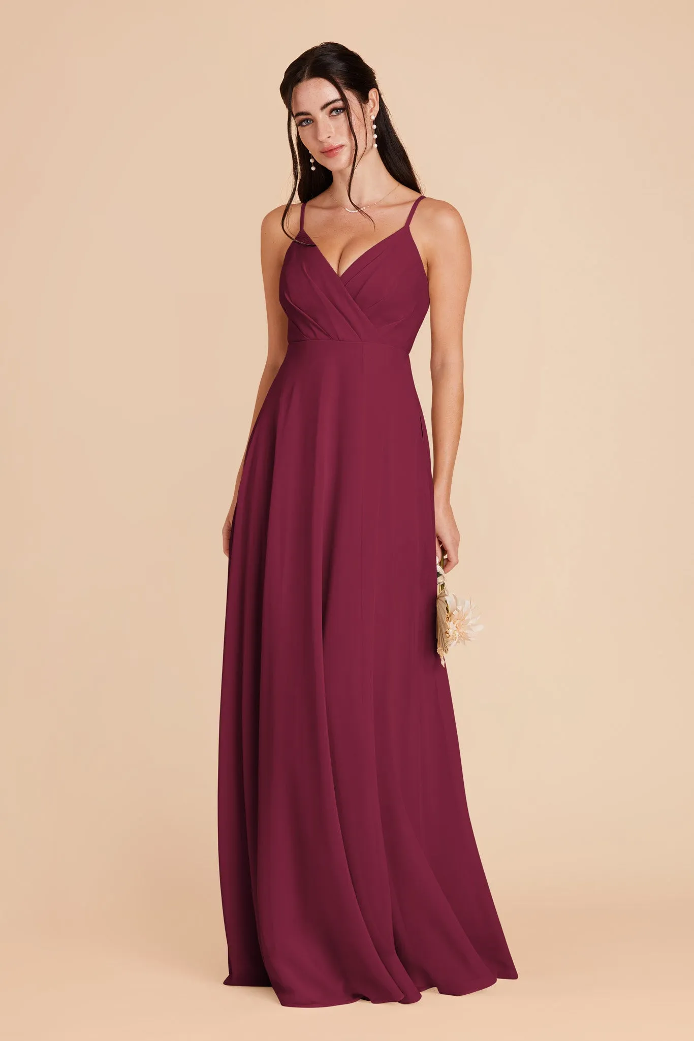 Kaia Chiffon Dress - Berry sold by Birdy Grey product image thumbnail 3