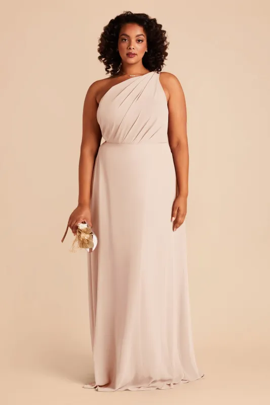 Kira Chiffon Dress - Pale Blush sold by Birdy Grey