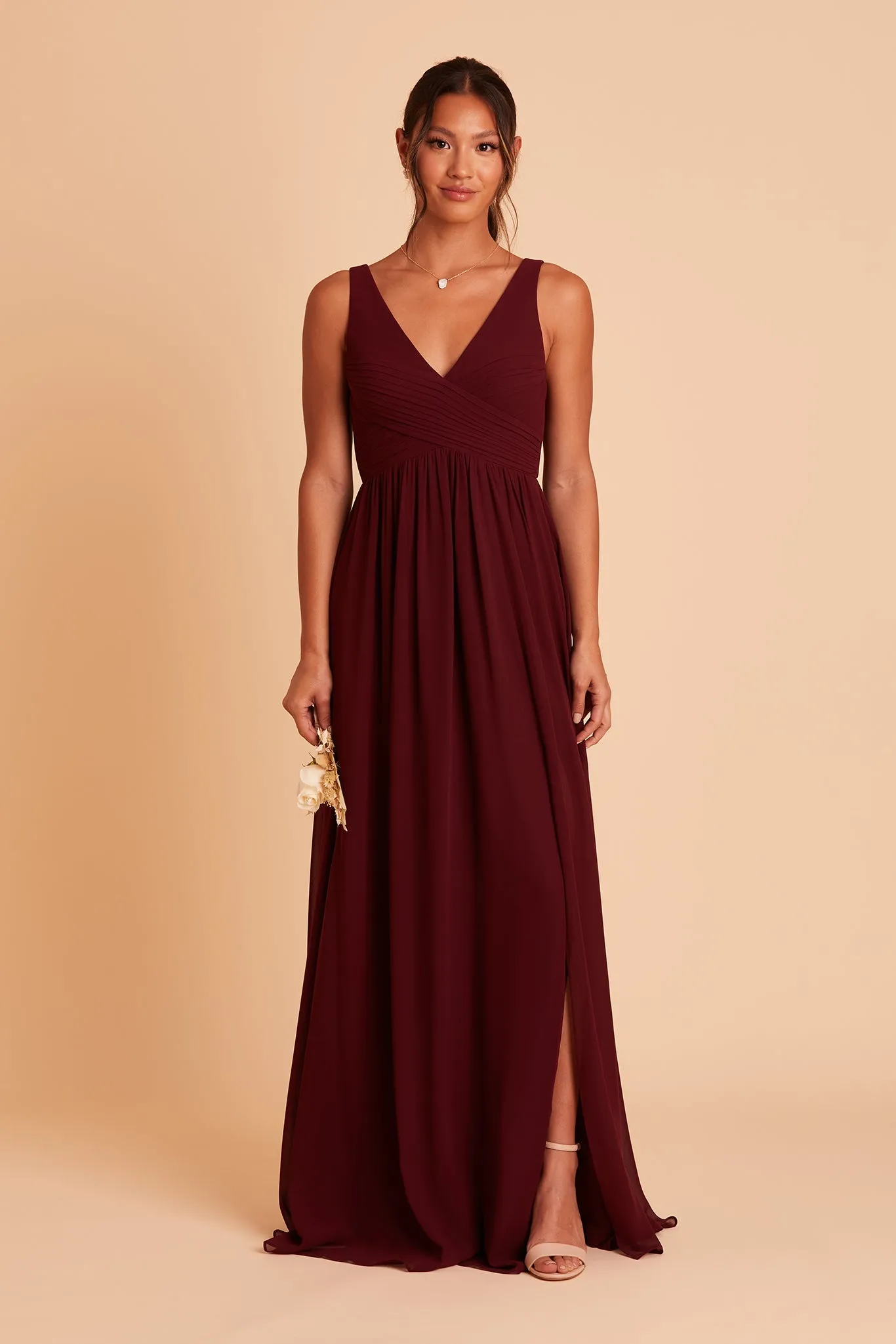 Laurie Chiffon Dress - Cabernet sold by Birdy Grey product image thumbnail 4