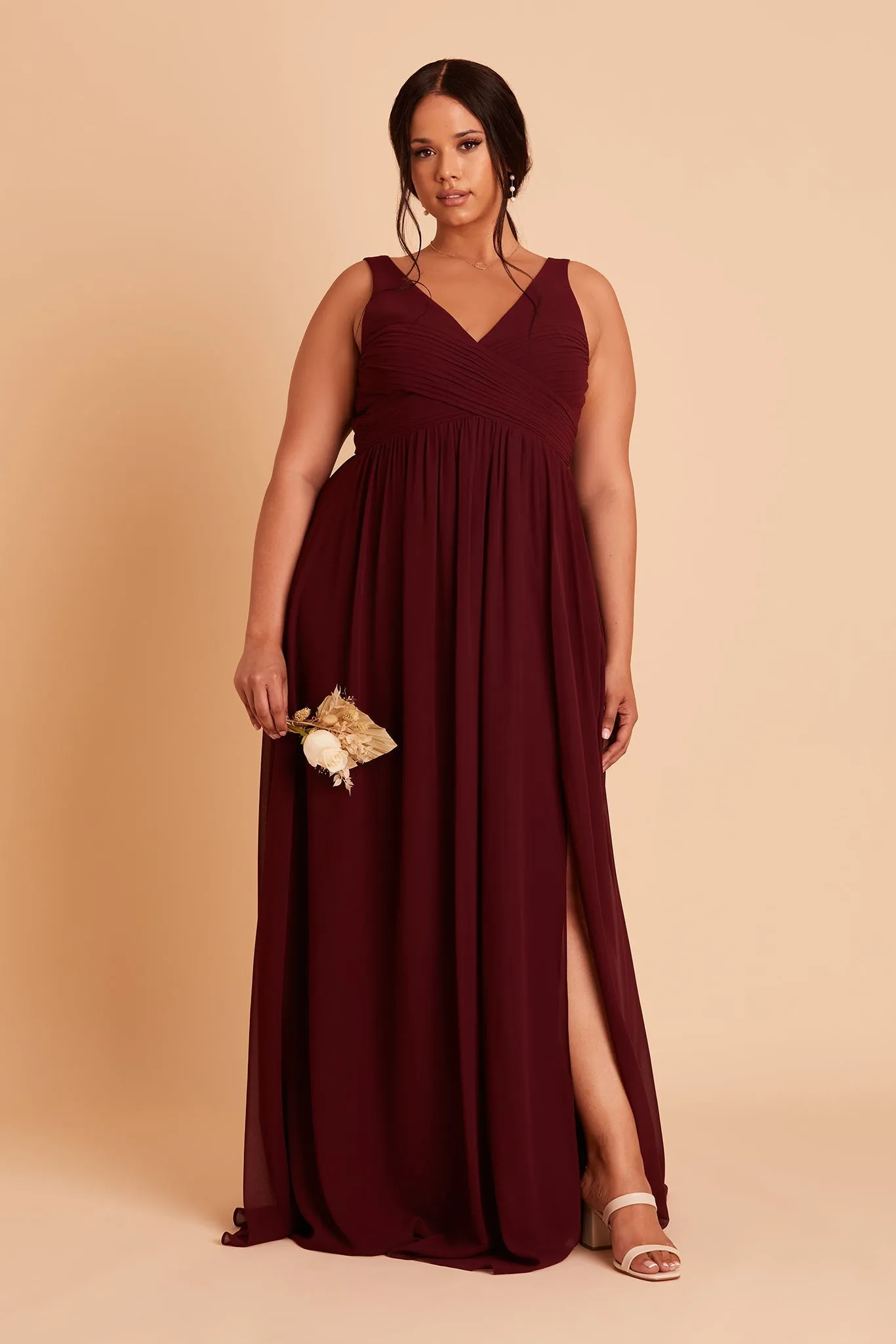 Laurie Chiffon Dress - Cabernet sold by Birdy Grey product image thumbnail 3