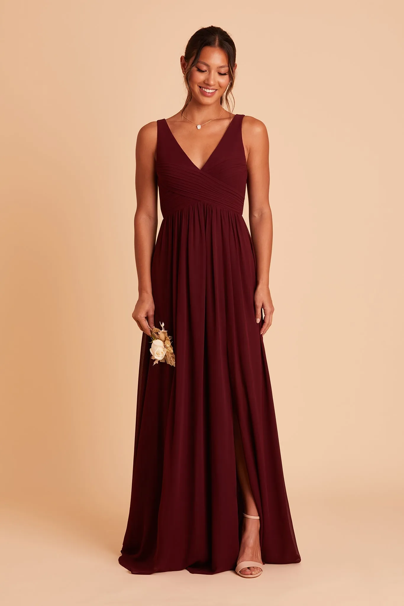Laurie Chiffon Dress - Cabernet sold by Birdy Grey product image thumbnail 5