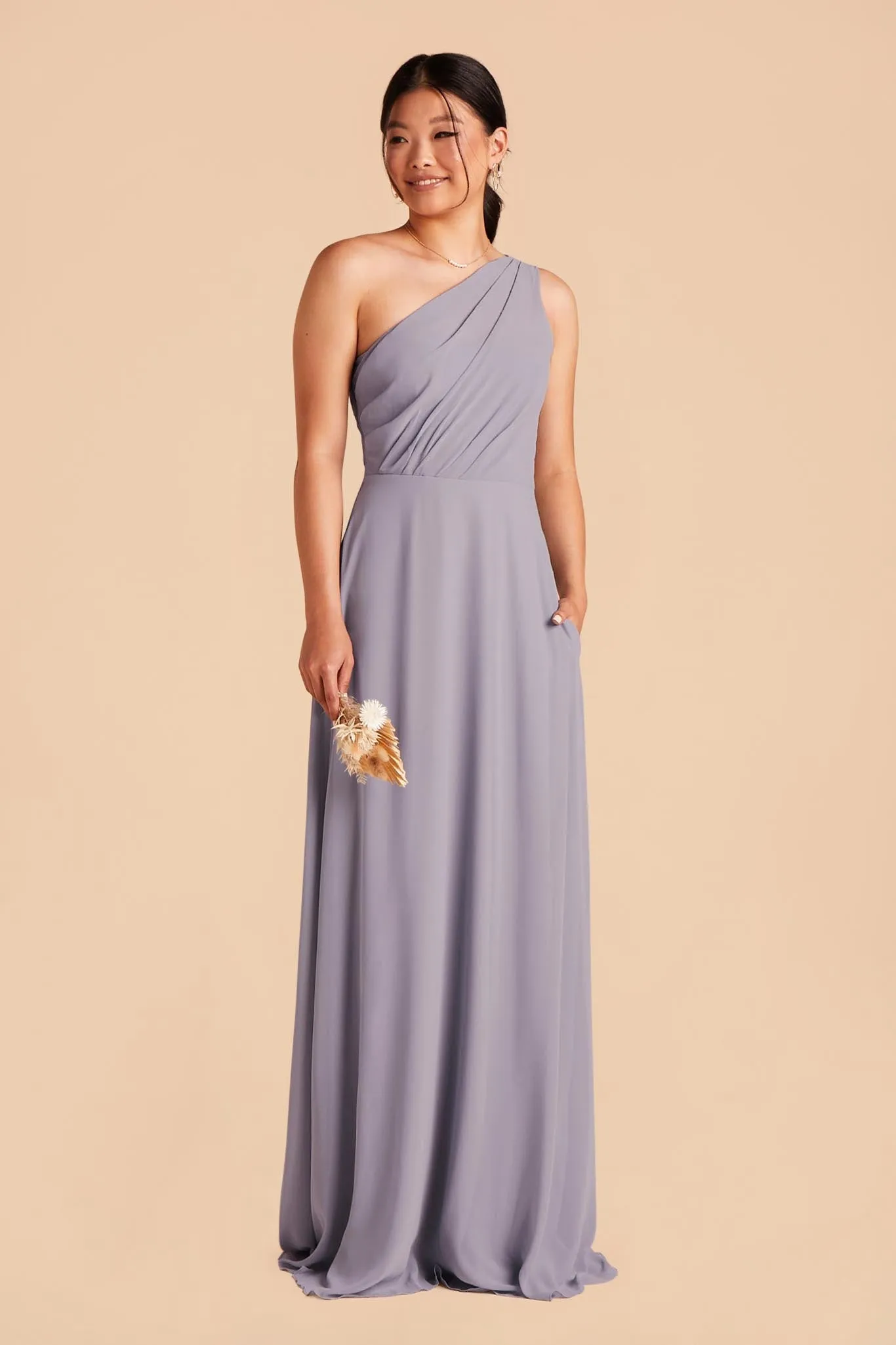 Kira Chiffon Dress - Dusty Lilac sold by Birdy Grey product image thumbnail 3