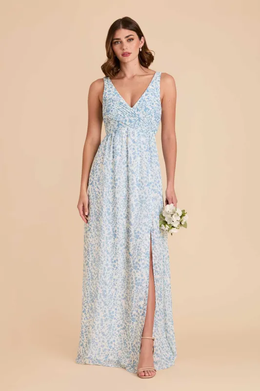 Laurie Chiffon Dress - Blue Dreamy Ditsy sold by Birdy Grey