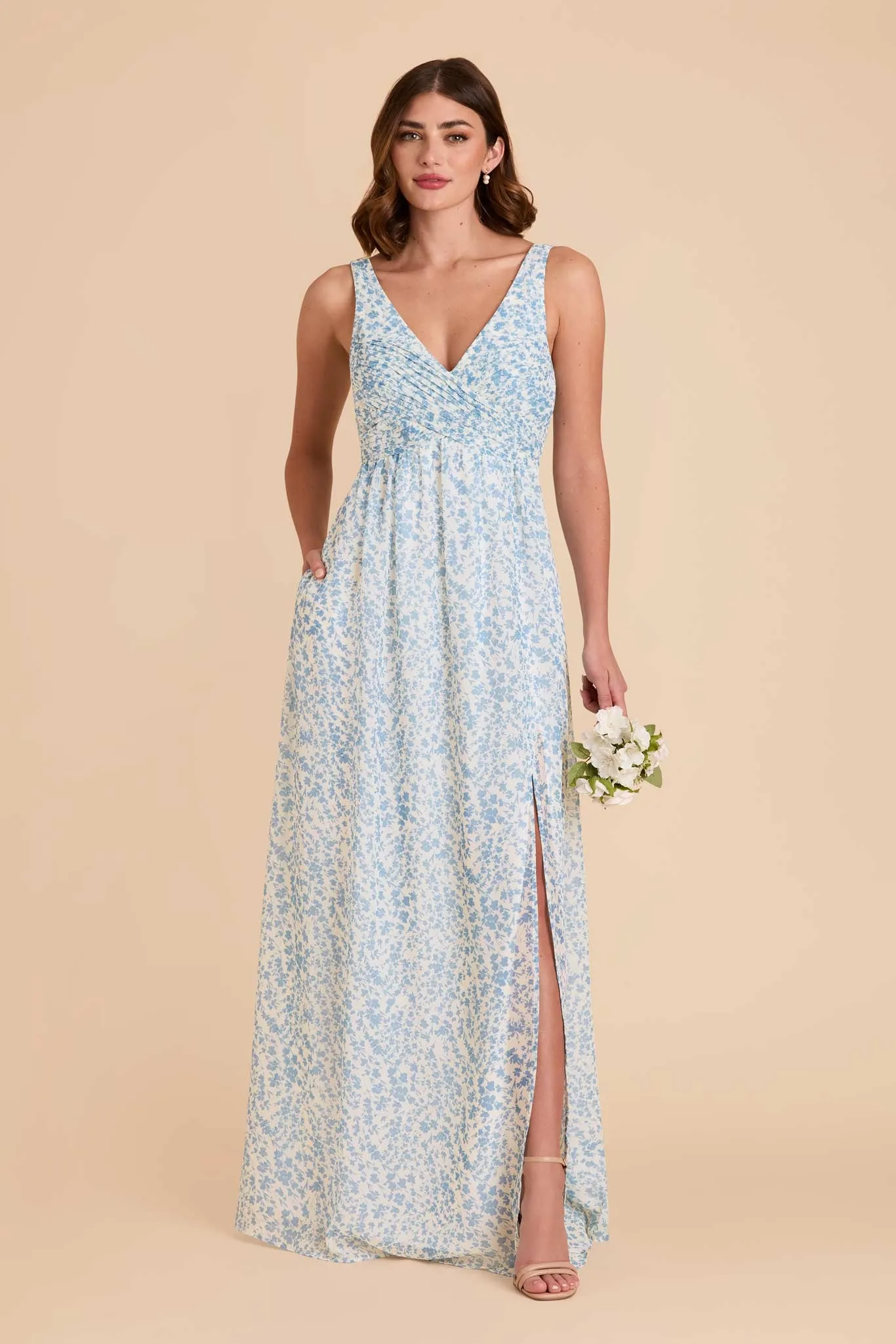 Laurie Chiffon Dress - Blue Dreamy Ditsy sold by Birdy Grey product image thumbnail 2