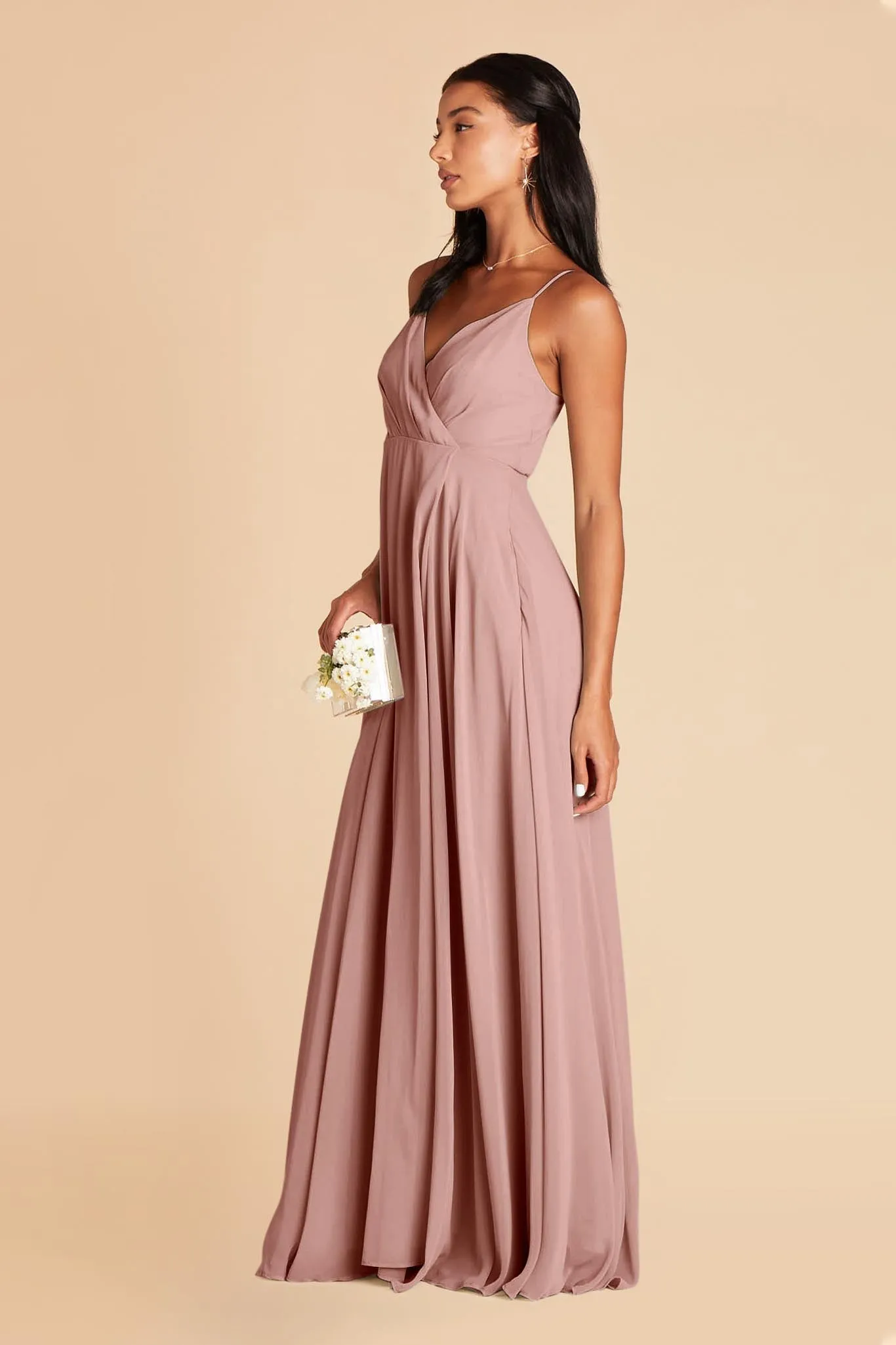 Kaia Chiffon Dress - English Rose sold by Birdy Grey product image thumbnail 5