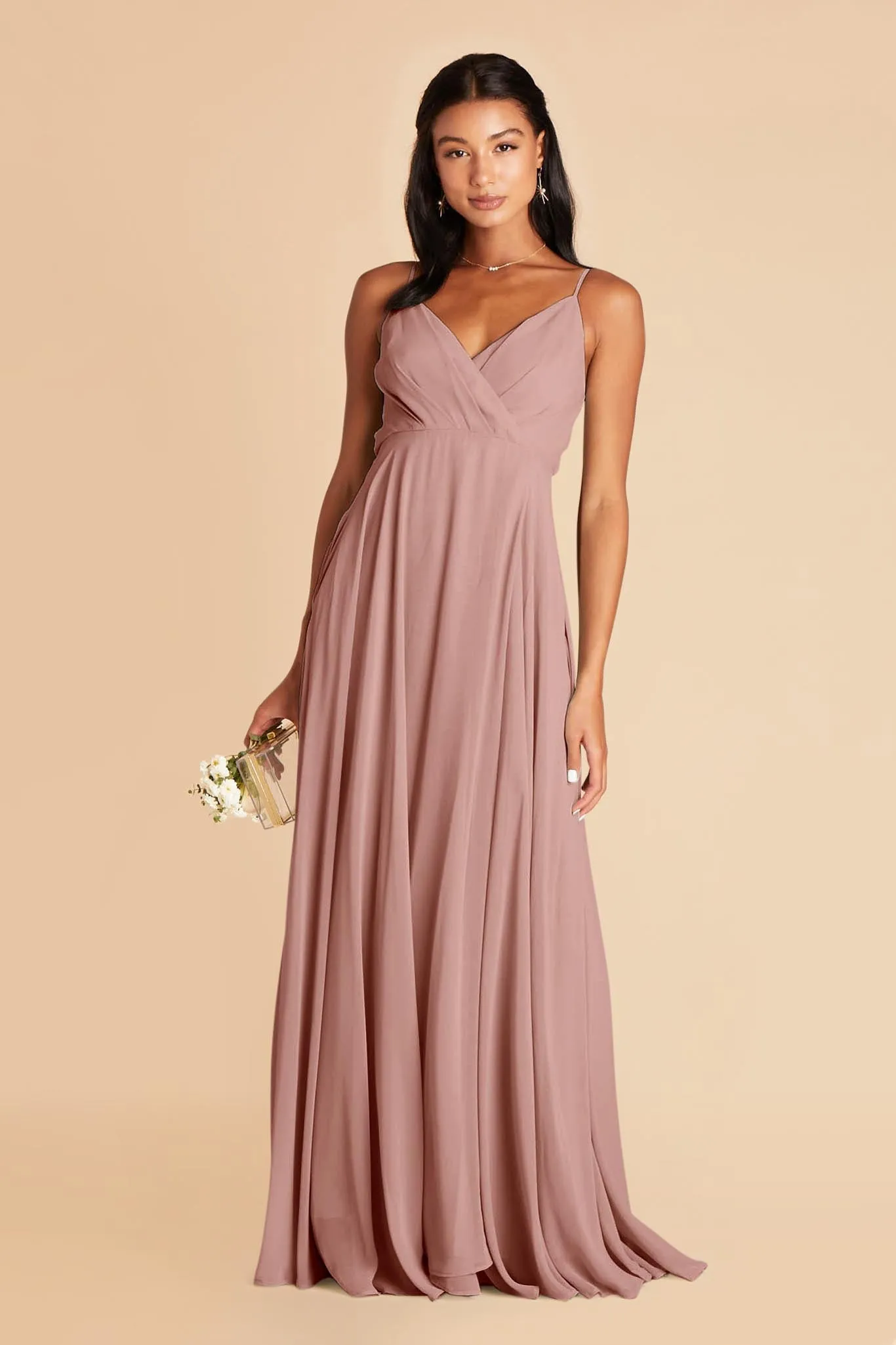 Kaia Chiffon Dress - English Rose sold by Birdy Grey product image thumbnail 3