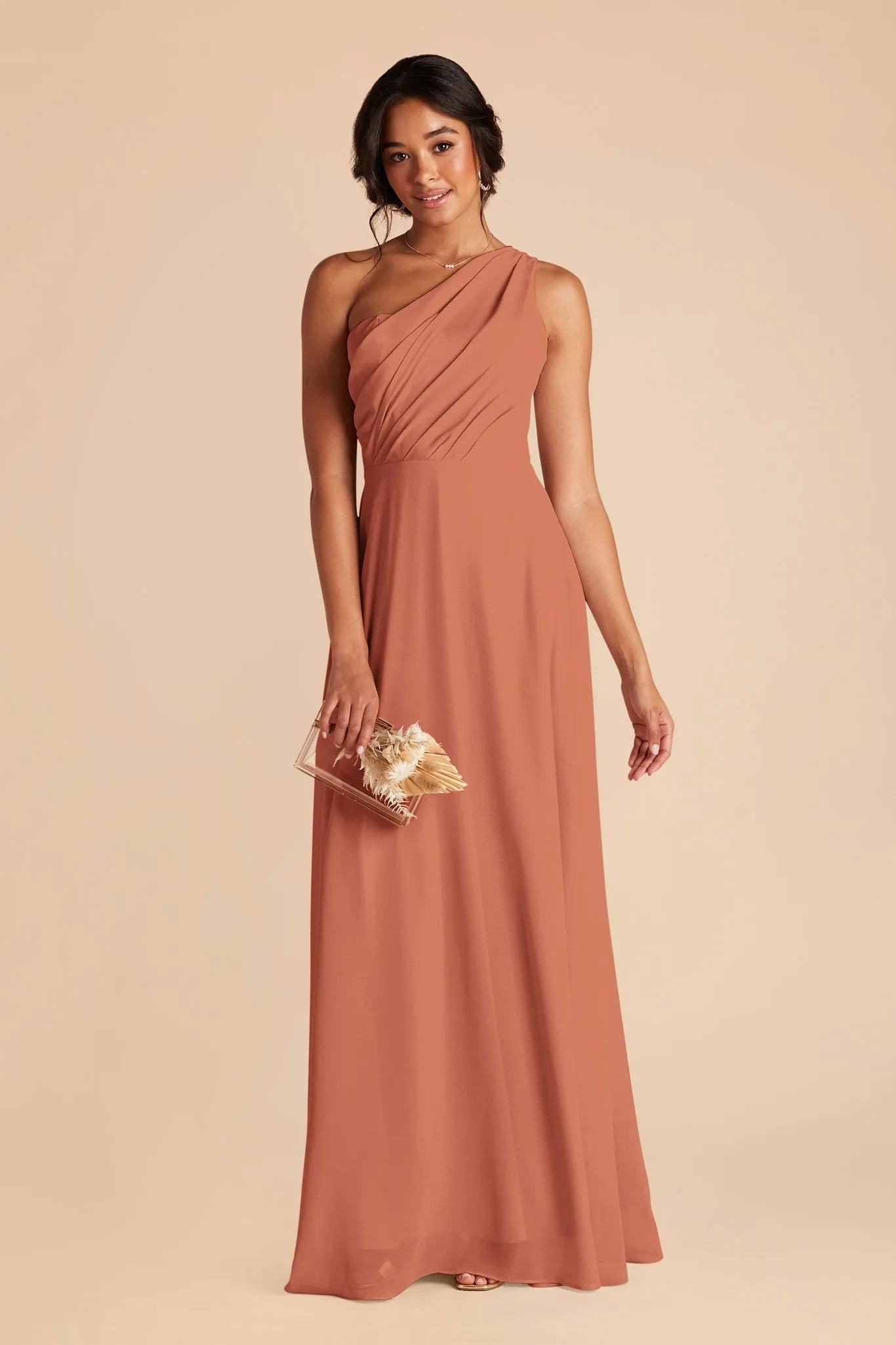 Kira Chiffon Dress - Terracotta sold by Birdy Grey product image thumbnail 3