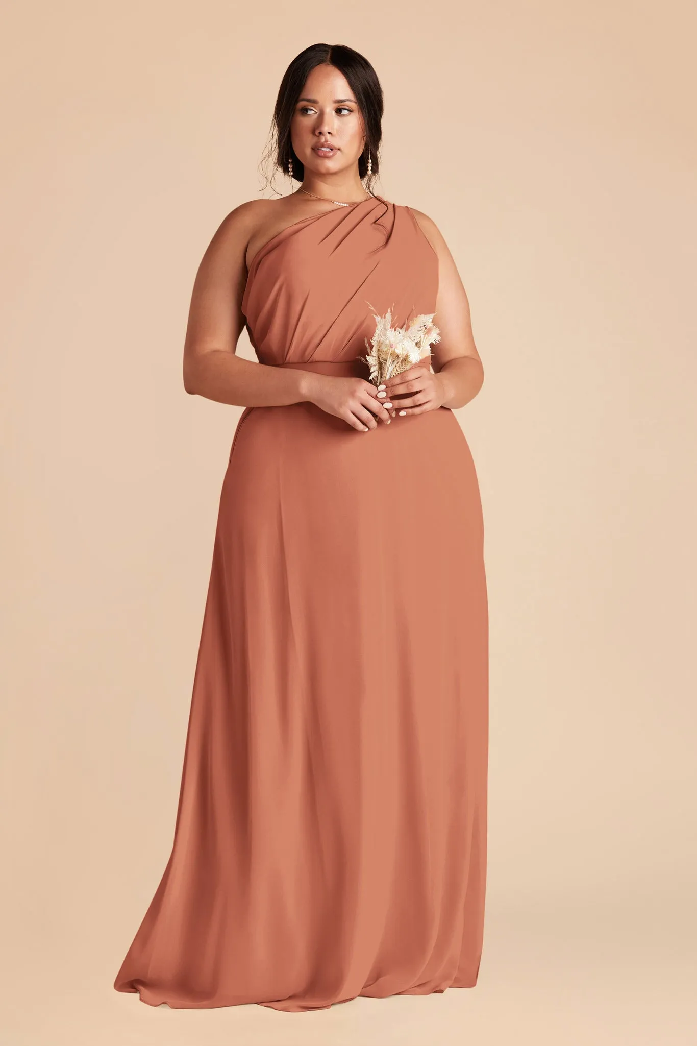 Kira Chiffon Dress - Terracotta sold by Birdy Grey product image thumbnail 2