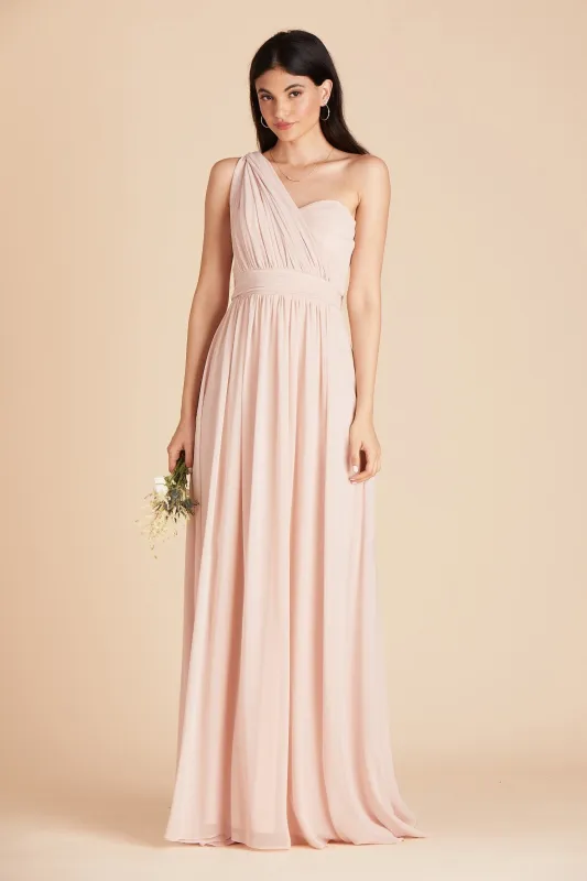 Grace Chiffon Dress - Pale Blush sold by Birdy Grey