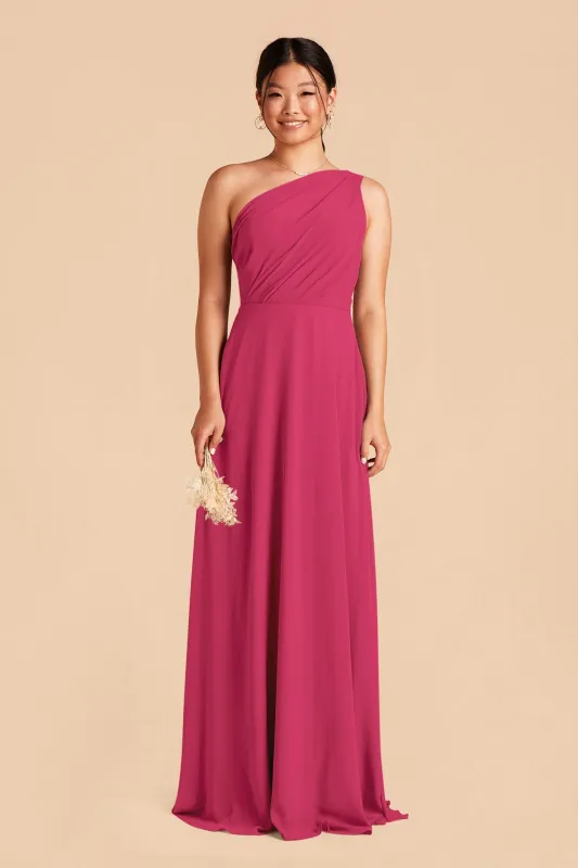 Kira Chiffon Dress - Fuchsia sold by Birdy Grey