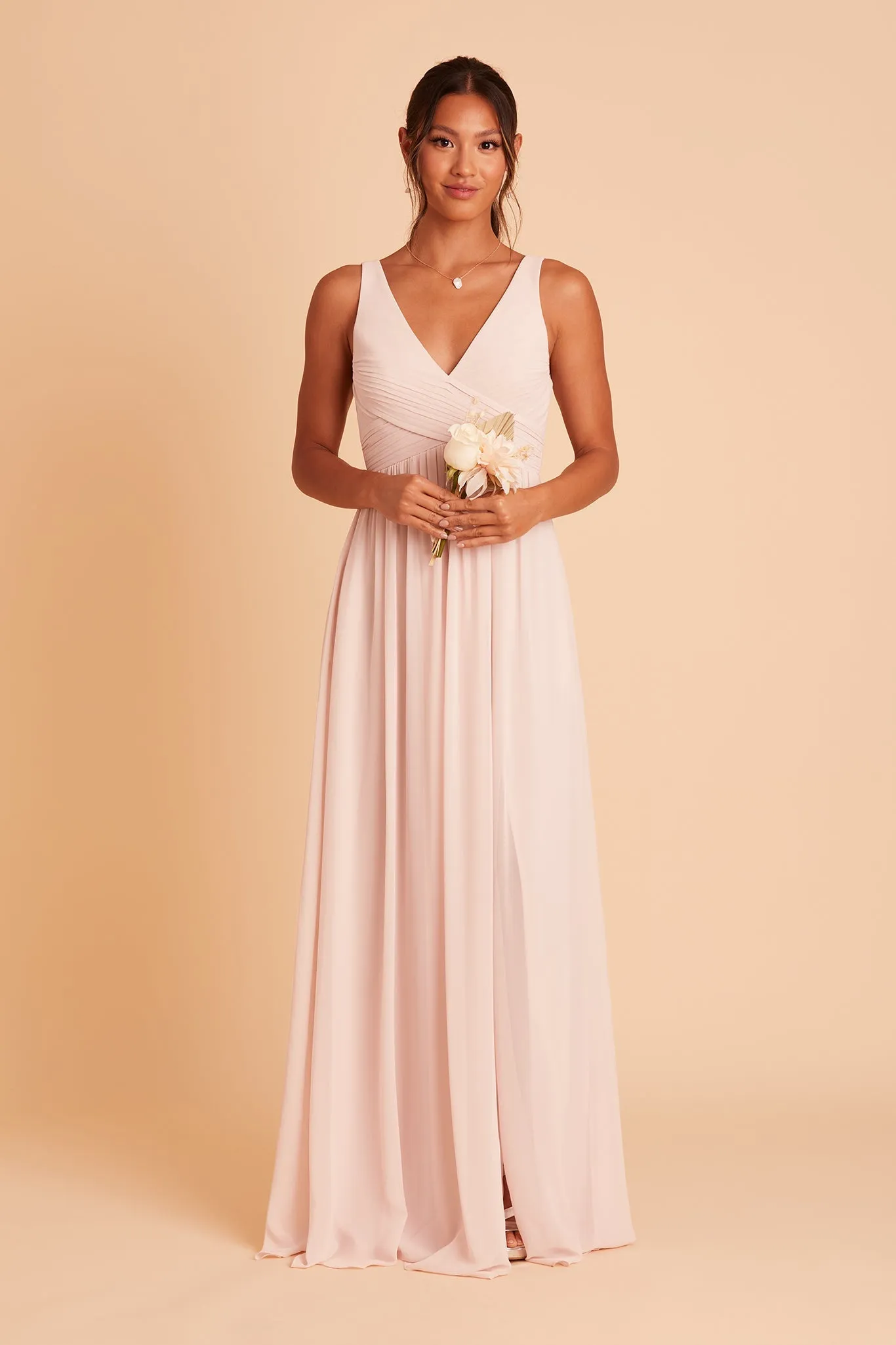 Laurie Chiffon Dress - Pale Blush sold by Birdy Grey product image thumbnail 5