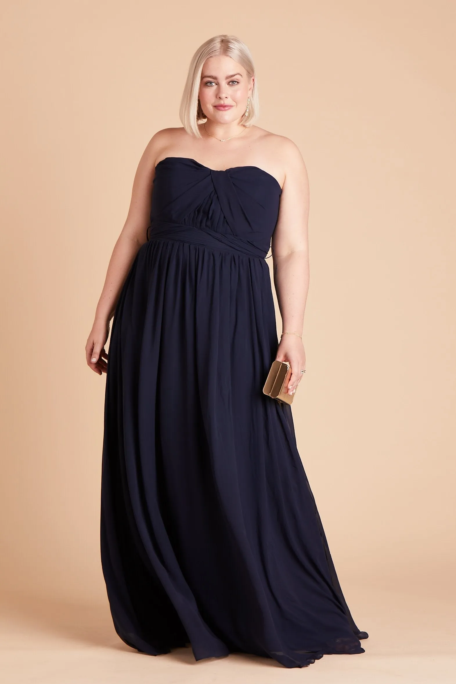 Grace Chiffon Dress - Navy sold by Birdy Grey product image thumbnail 2