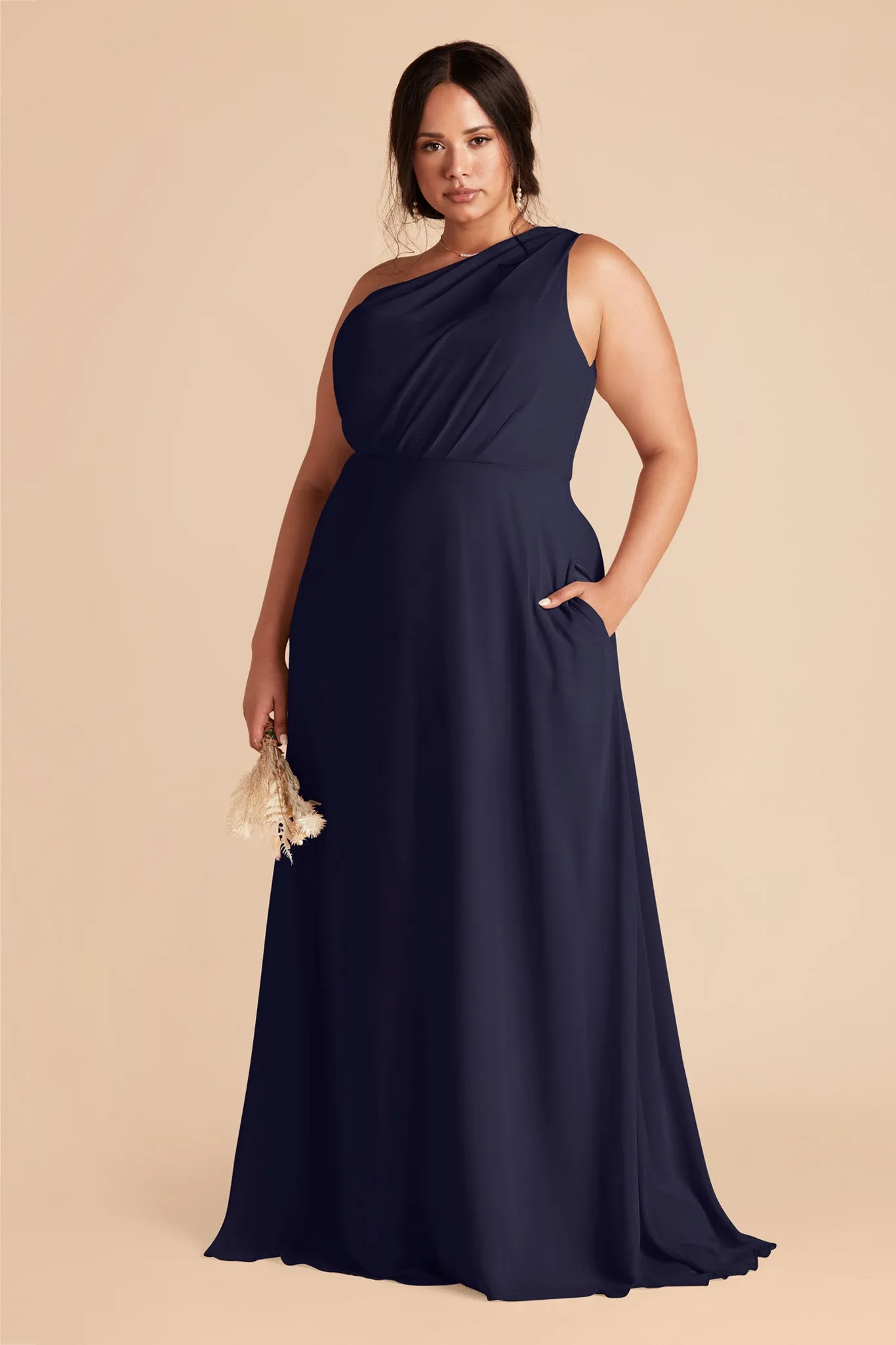 Kira Chiffon Dress - Navy sold by Birdy Grey product image thumbnail 2