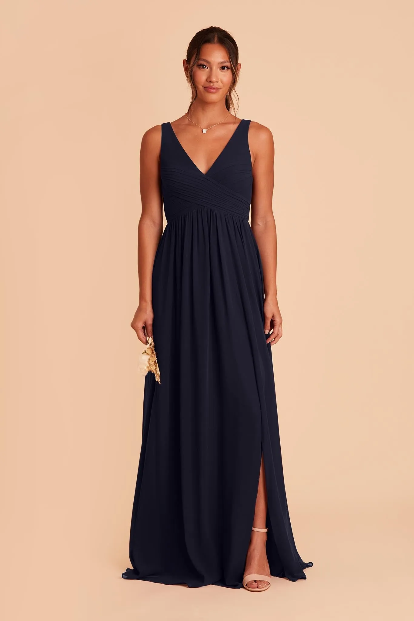 Laurie Chiffon Dress - Navy sold by Birdy Grey product image thumbnail 3