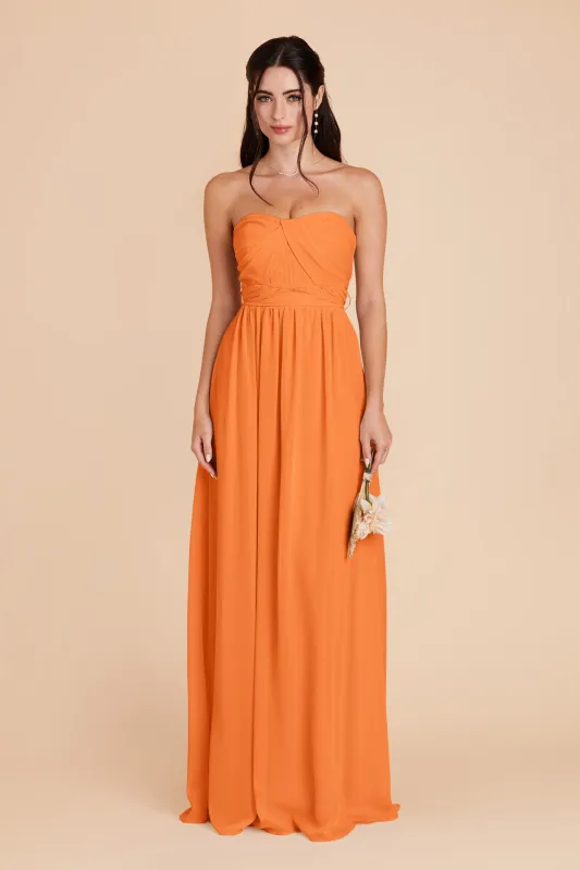 Grace Chiffon Dress - Apricot sold by Birdy Grey