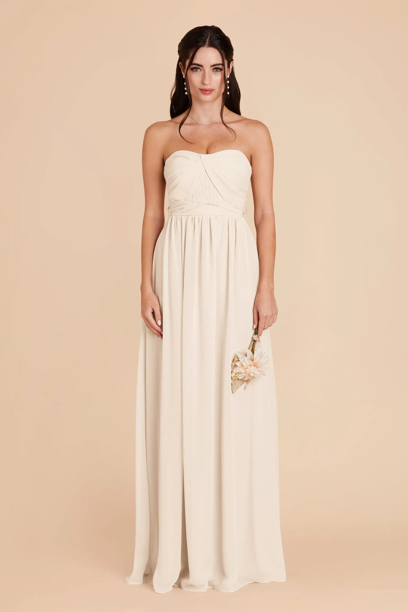 Grace Chiffon Dress - Champagne sold by Birdy Grey product image thumbnail 4