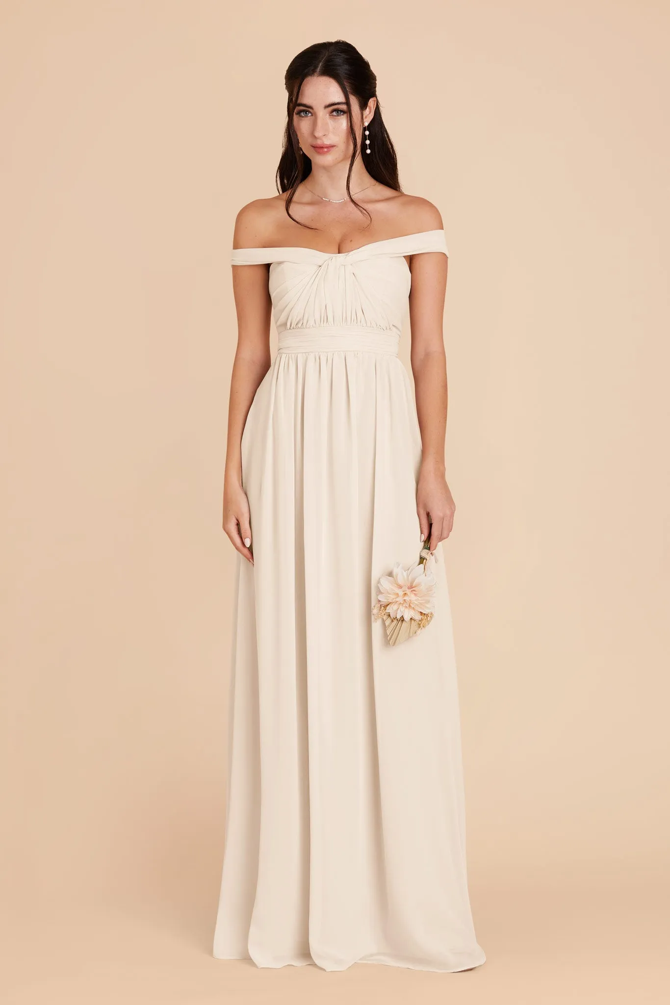 Grace Chiffon Dress - Champagne sold by Birdy Grey product image thumbnail 3