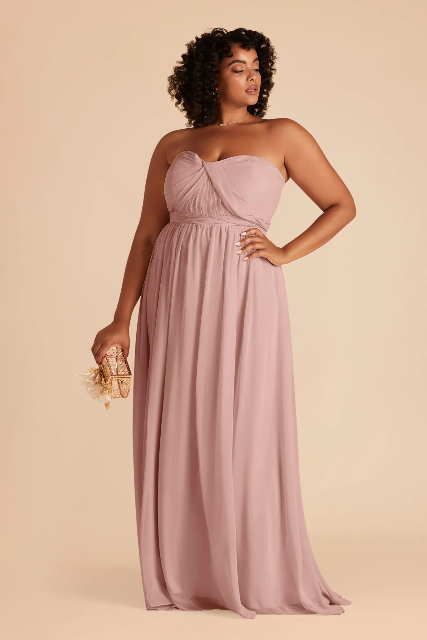 Grace Chiffon Dress - English Rose sold by Birdy Grey product image thumbnail 2