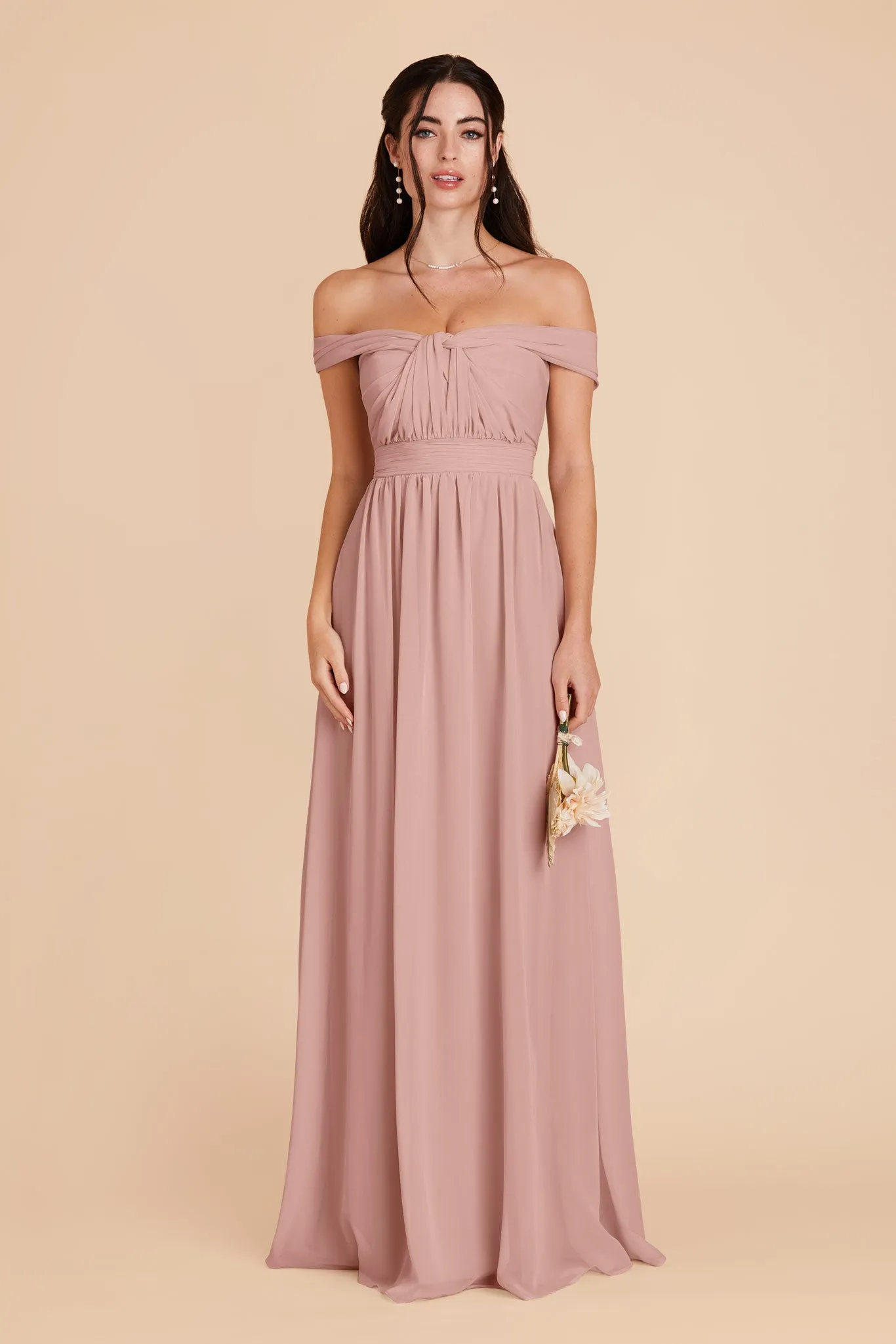 Grace Chiffon Dress - English Rose sold by Birdy Grey