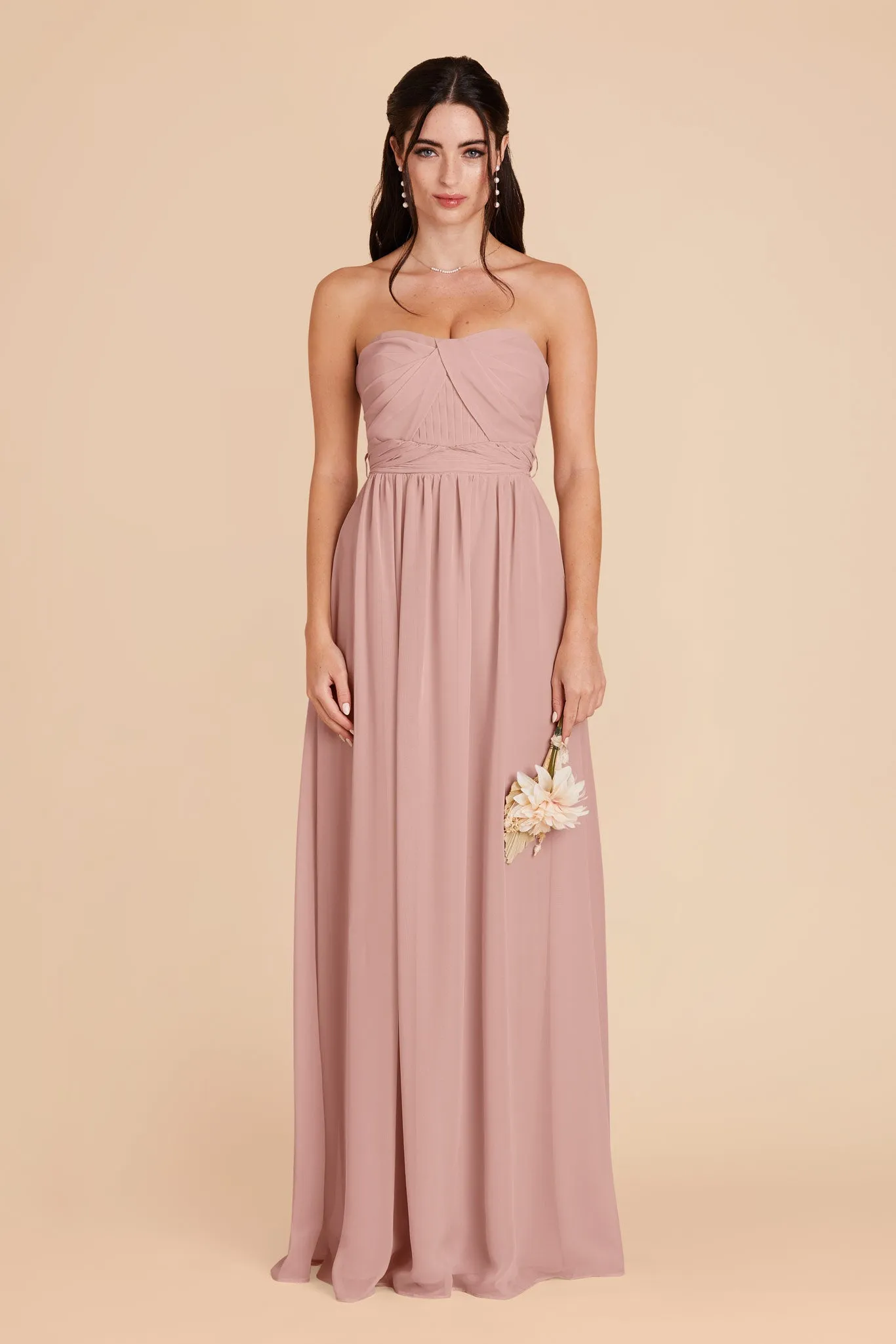 Grace Chiffon Dress - English Rose sold by Birdy Grey product image thumbnail 4