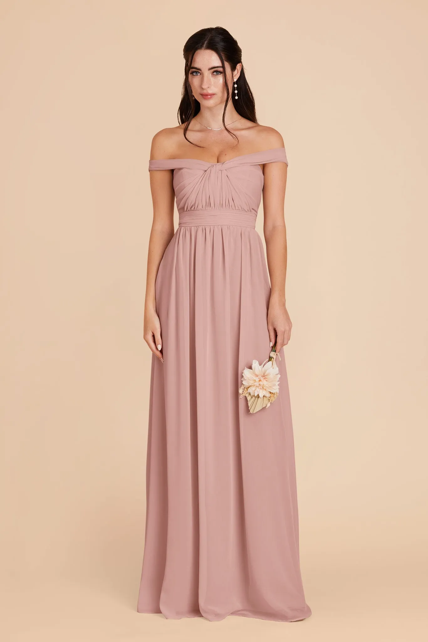 Grace Chiffon Dress - English Rose sold by Birdy Grey product image thumbnail 3