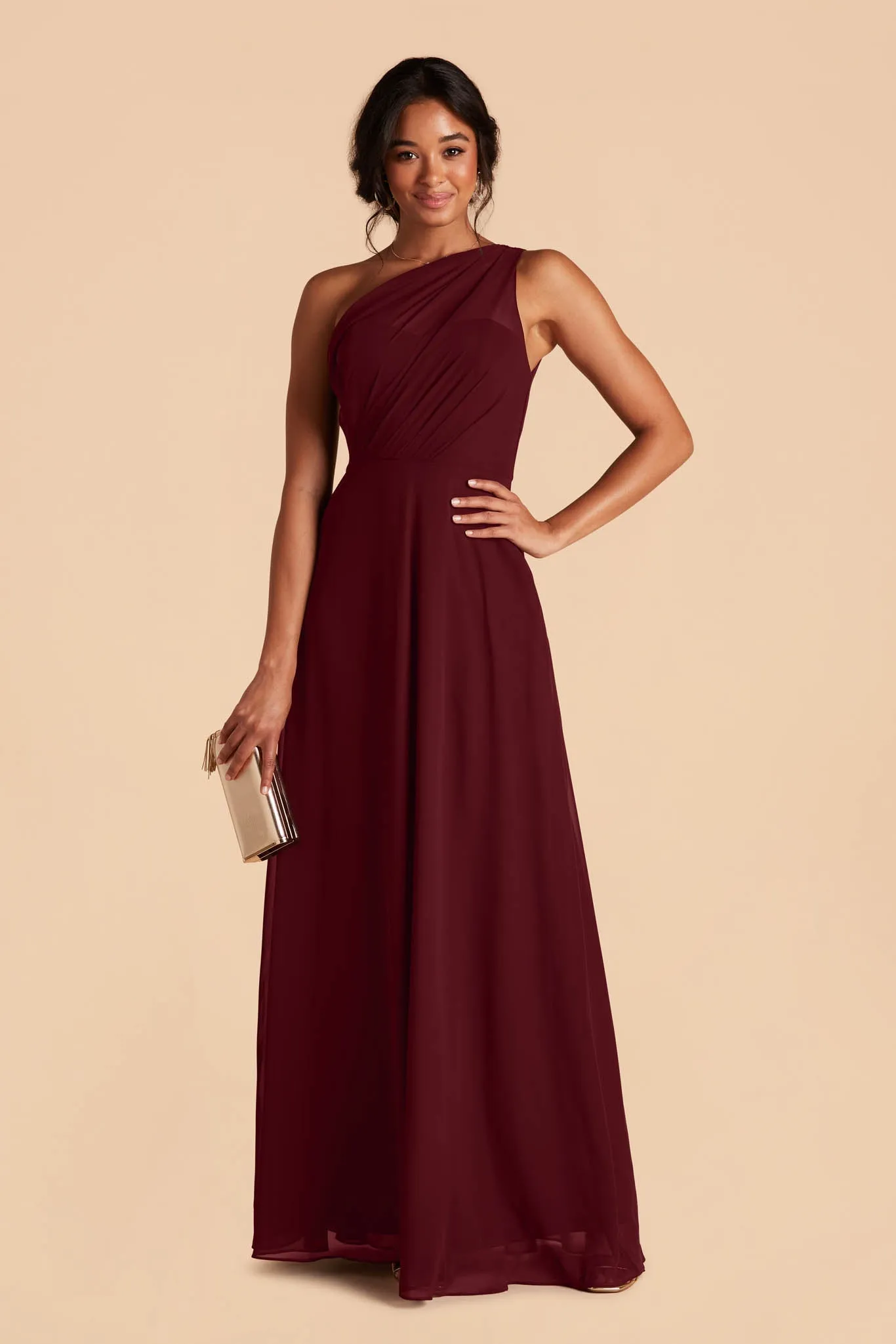 Kira Chiffon Dress - Cabernet sold by Birdy Grey product image thumbnail 4
