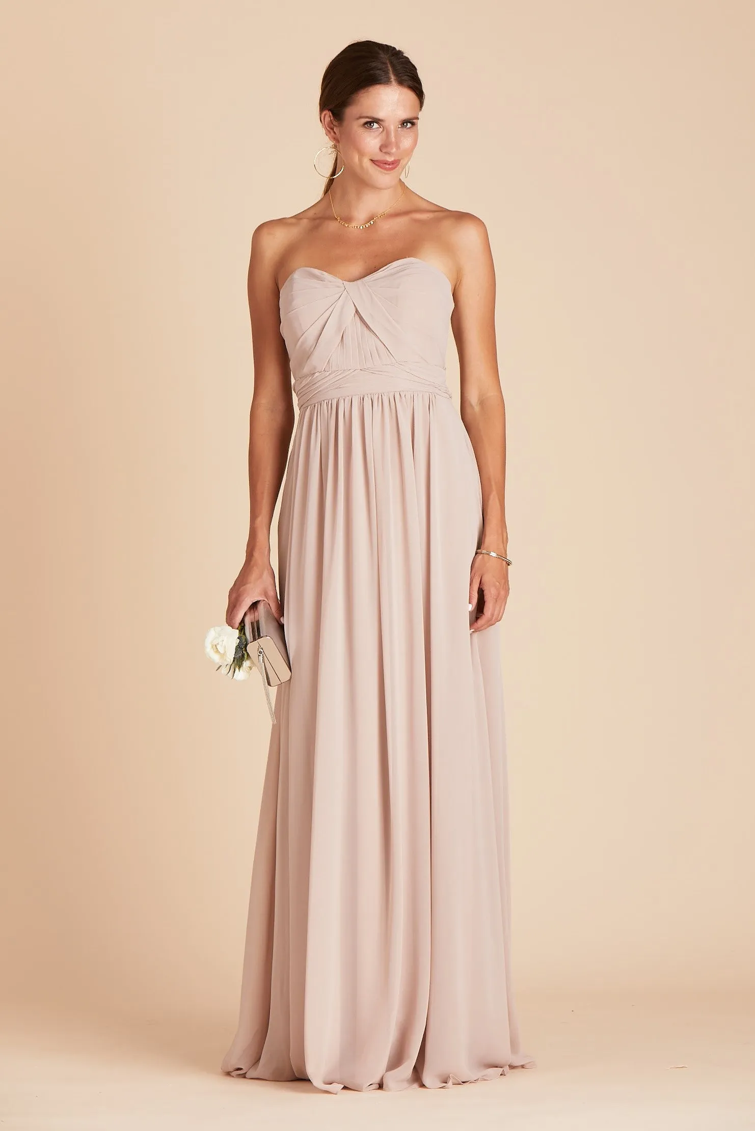 Grace Chiffon Dress - Taupe sold by Birdy Grey product image thumbnail 2