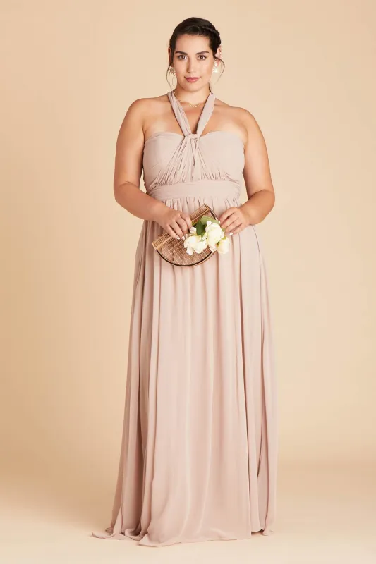 Grace Chiffon Dress - Taupe sold by Birdy Grey