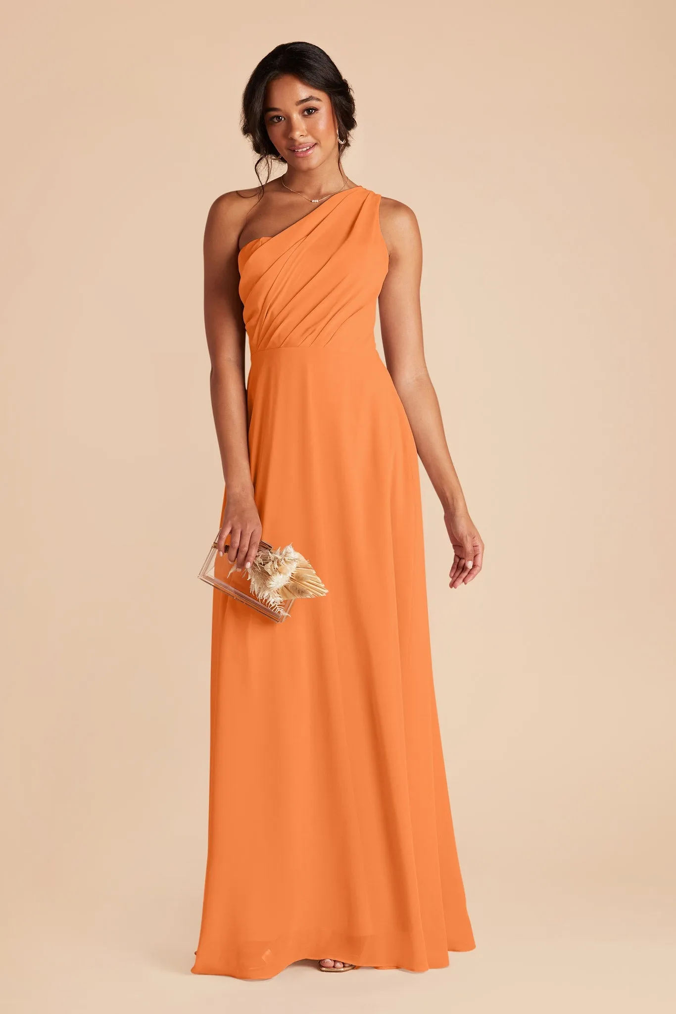Kira Chiffon Dress - Apricot sold by Birdy Grey product image thumbnail 3