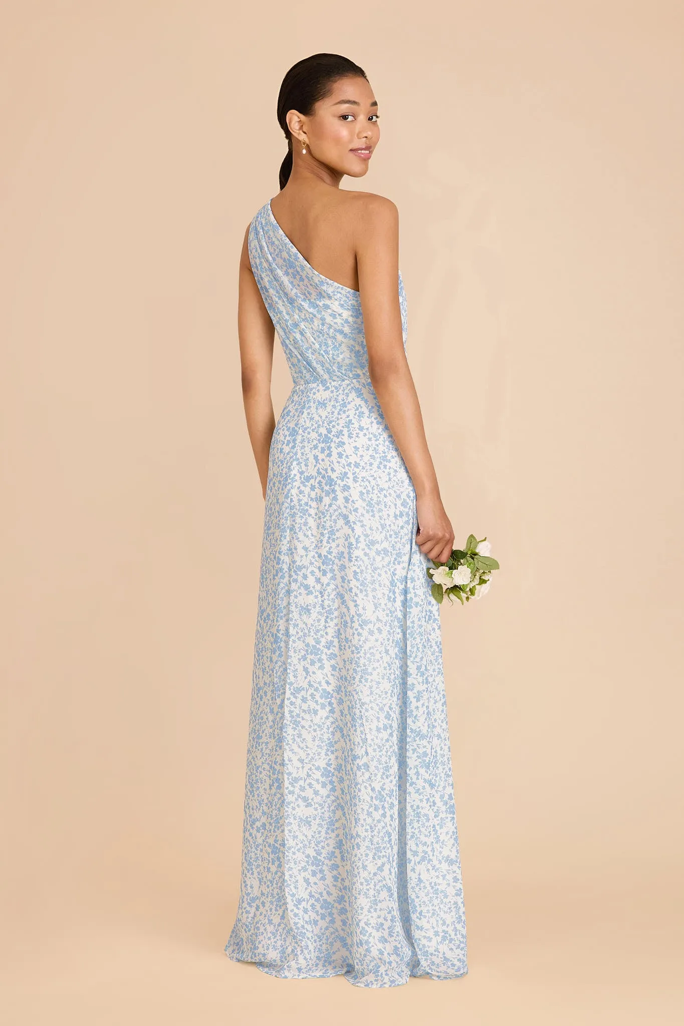 Kira Chiffon Dress - Blue Dreamy Ditsy sold by Birdy Grey product image thumbnail 4