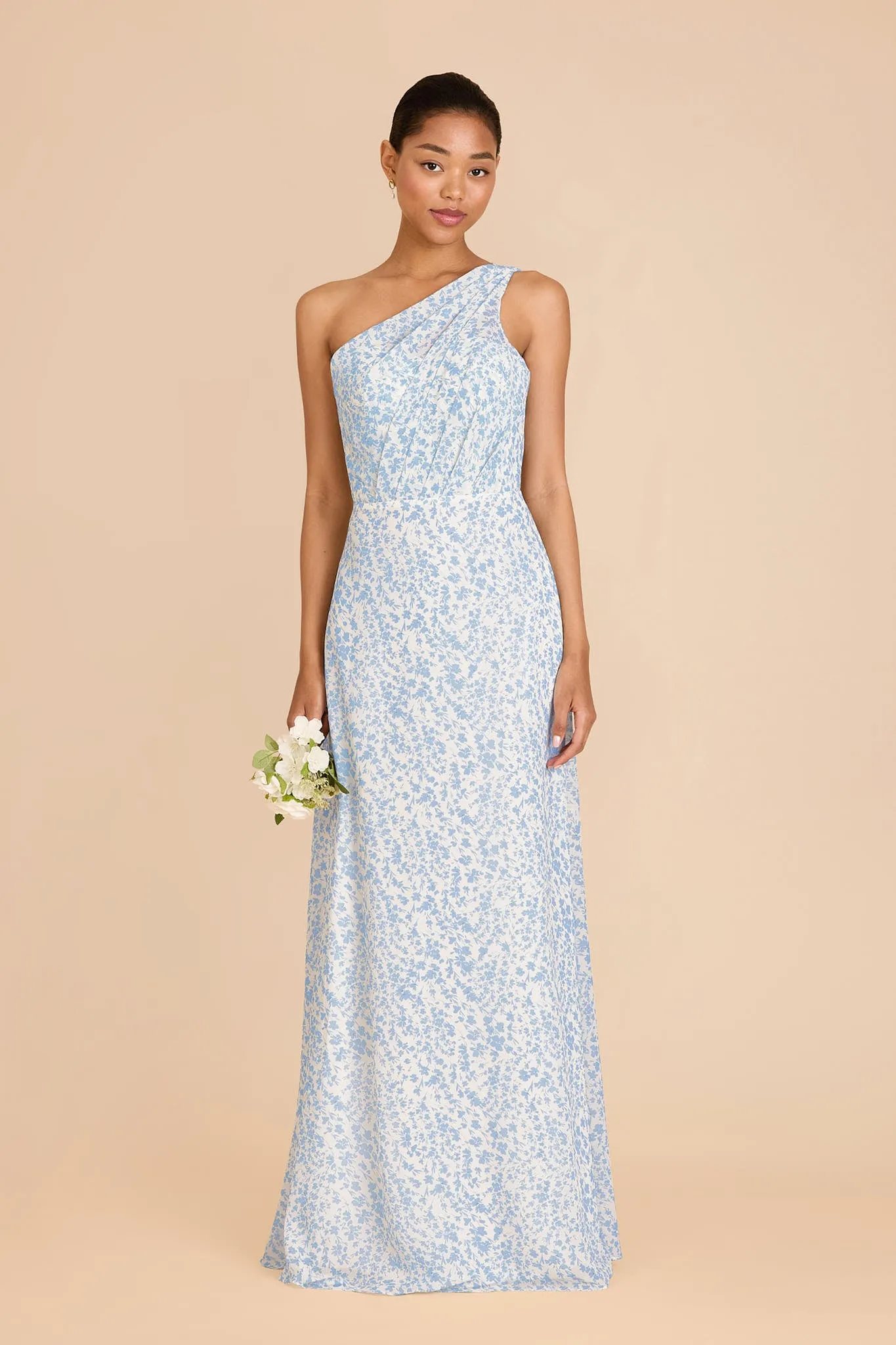 Kira Chiffon Dress - Blue Dreamy Ditsy sold by Birdy Grey product image thumbnail 2