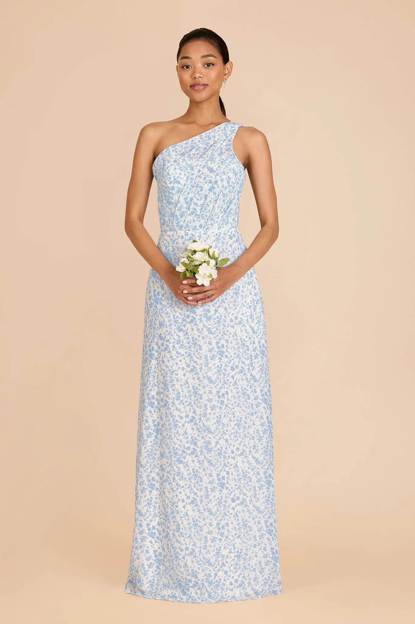 Kira Chiffon Dress - Blue Dreamy Ditsy sold by Birdy Grey product image thumbnail 3