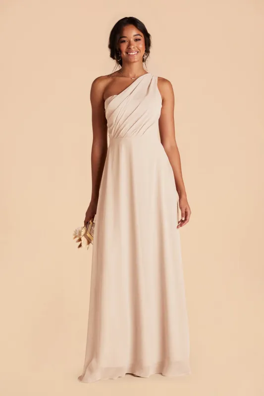 Kira Chiffon Dress - Champagne sold by Birdy Grey