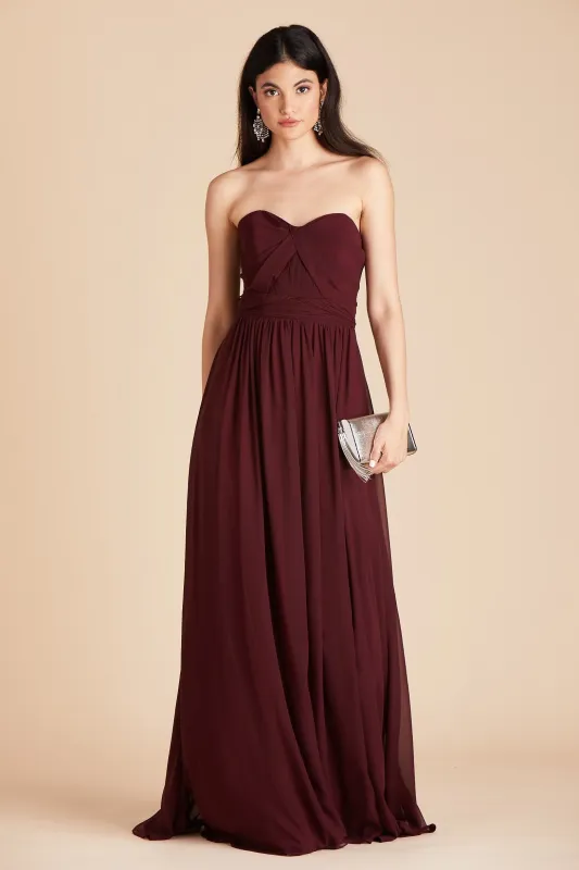 Grace Chiffon Dress - Cabernet sold by Birdy Grey