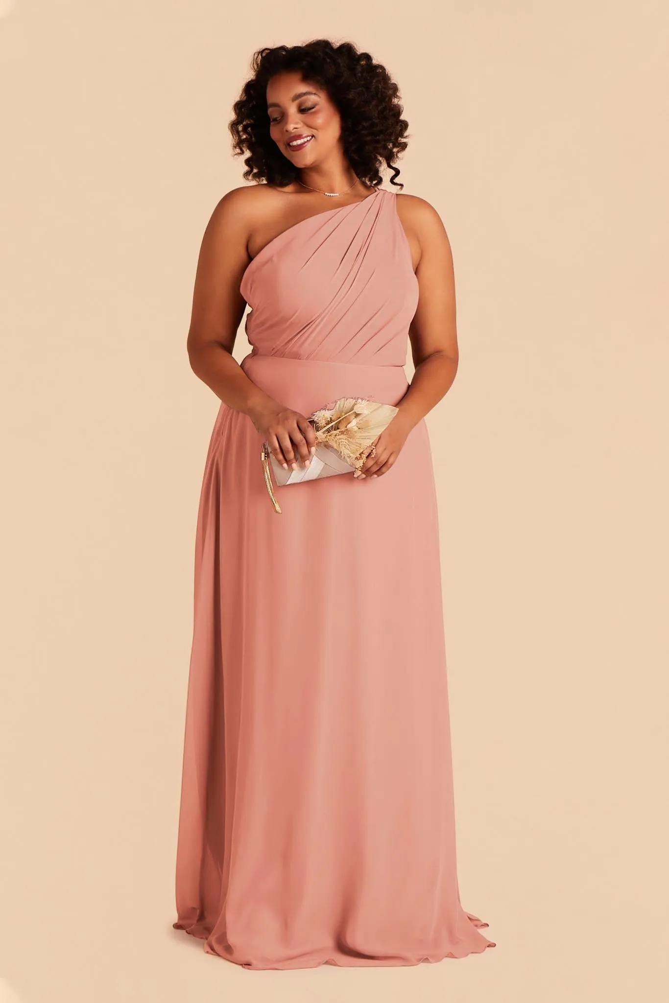 Kira Chiffon Dress - Dusty Rose sold by Birdy Grey product image thumbnail 2