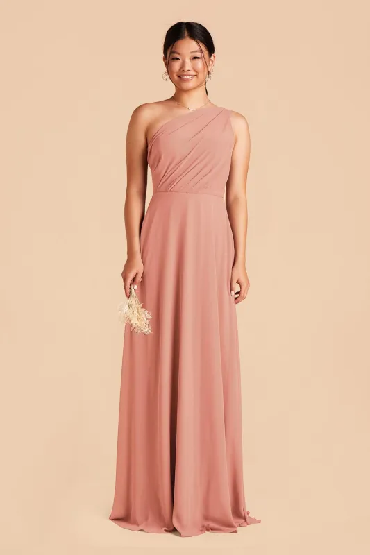 Kira Chiffon Dress - Dusty Rose sold by Birdy Grey