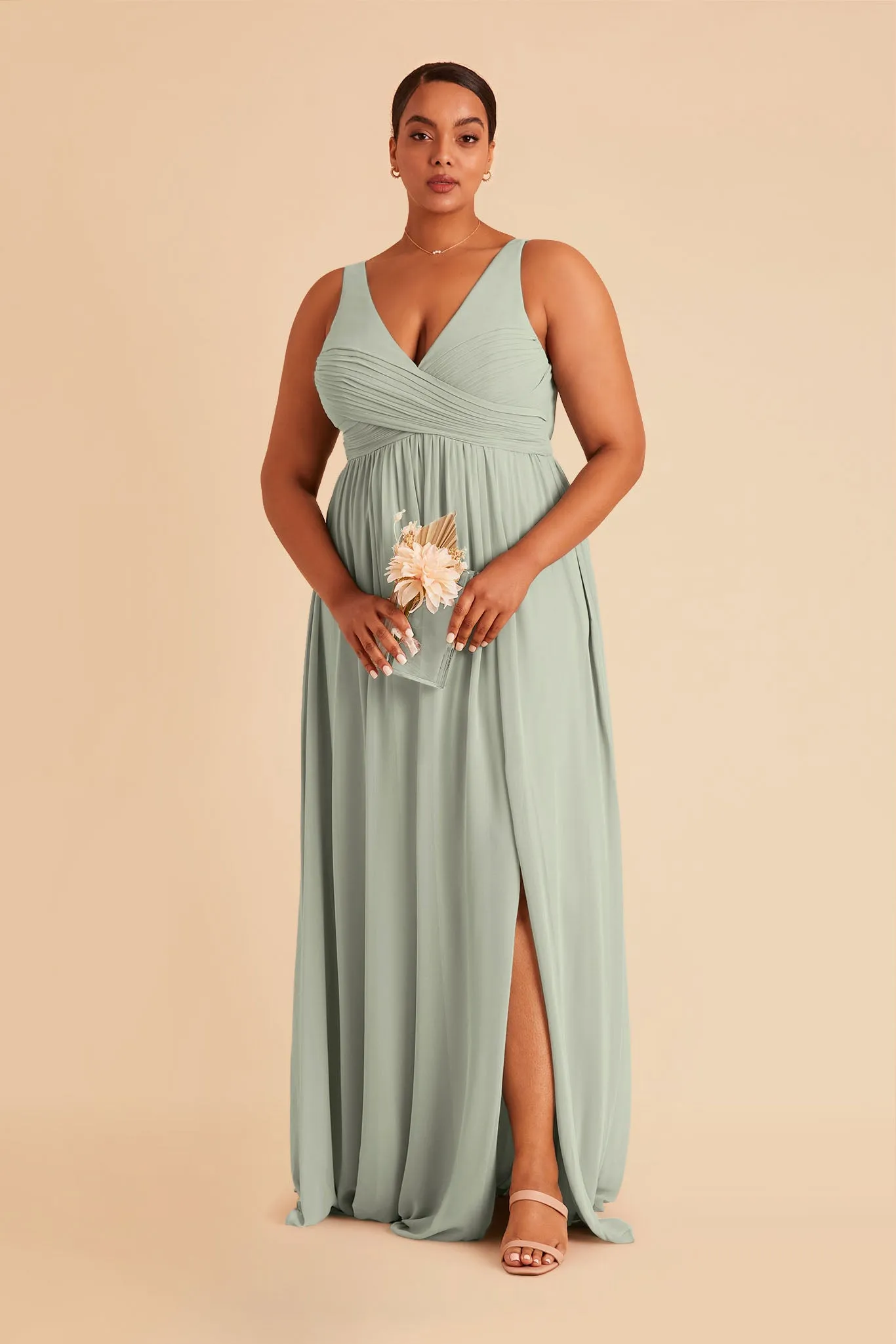 Laurie Chiffon Dress - Sage sold by Birdy Grey product image thumbnail 2