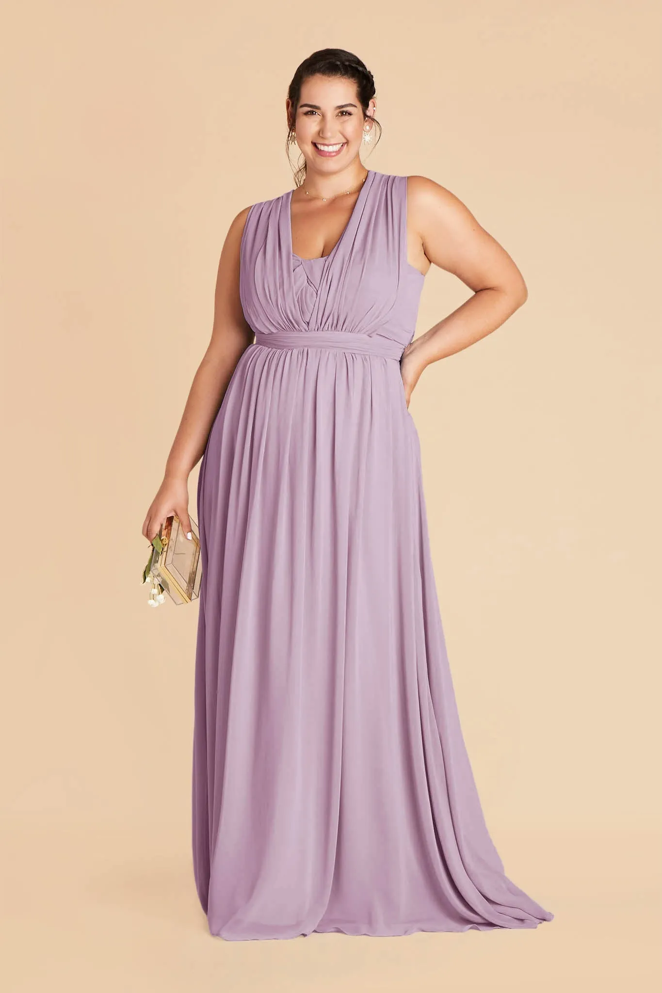 Grace Chiffon Dress - Lavender sold by Birdy Grey product image thumbnail 2