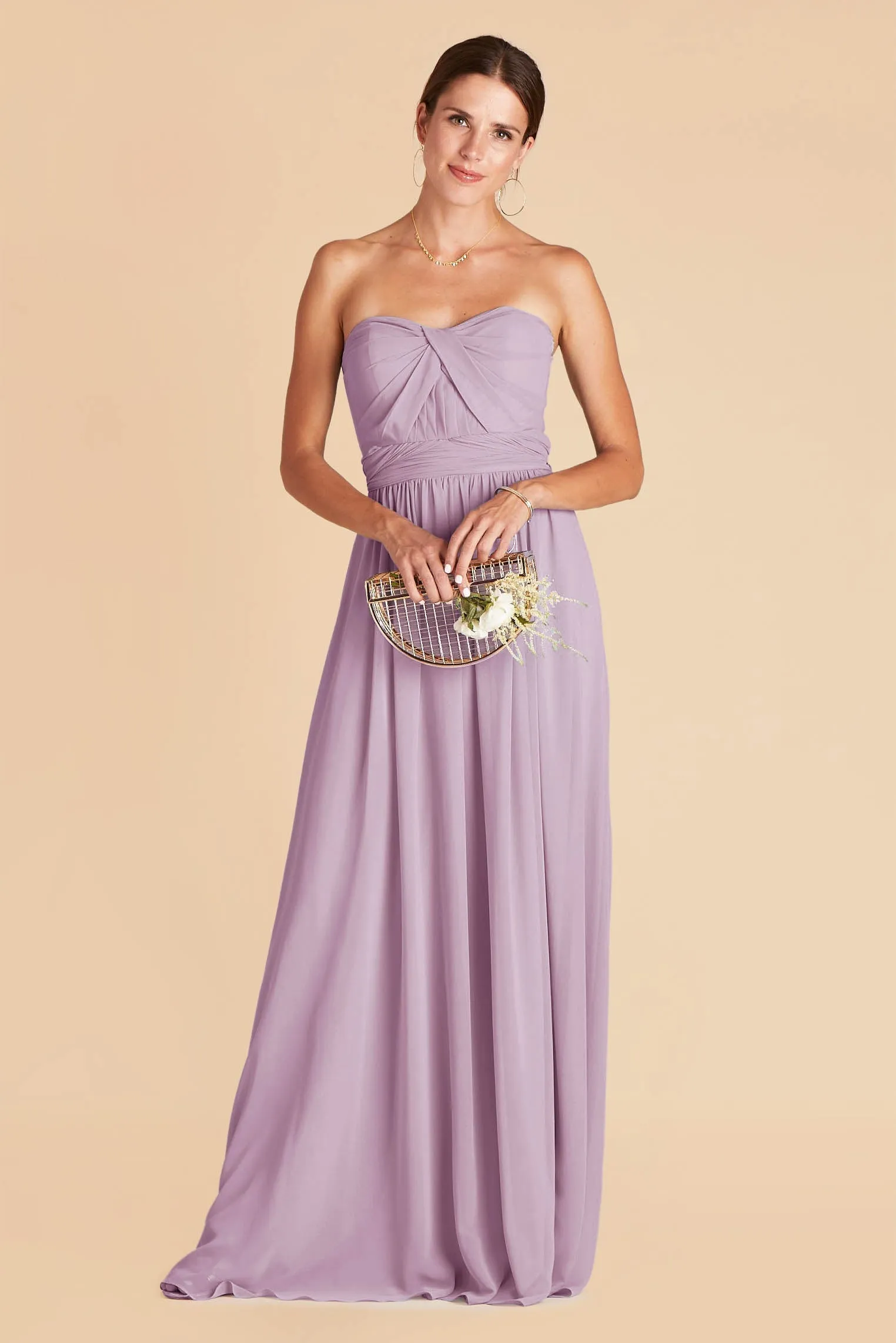 Grace Chiffon Dress - Lavender sold by Birdy Grey product image thumbnail 3