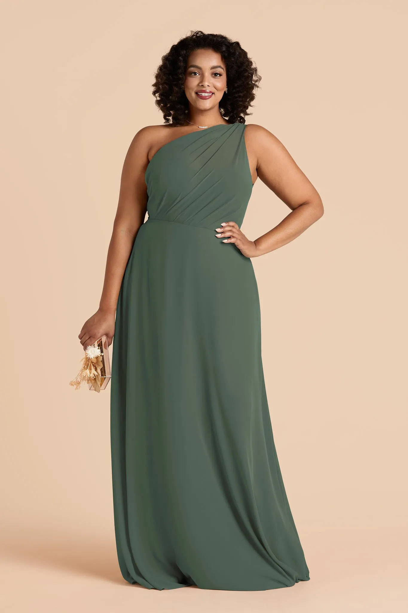 Kira Chiffon Dress - Eucalyptus sold by Birdy Grey product image thumbnail 2