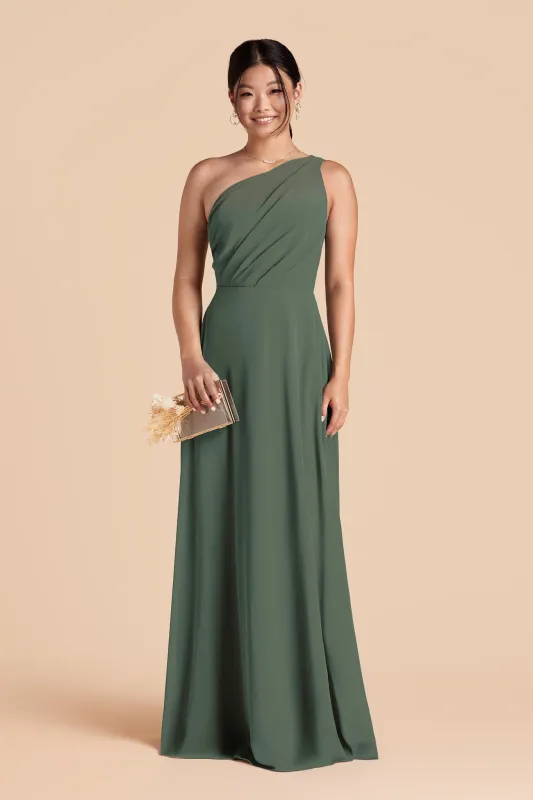 Kira Chiffon Dress - Eucalyptus sold by Birdy Grey