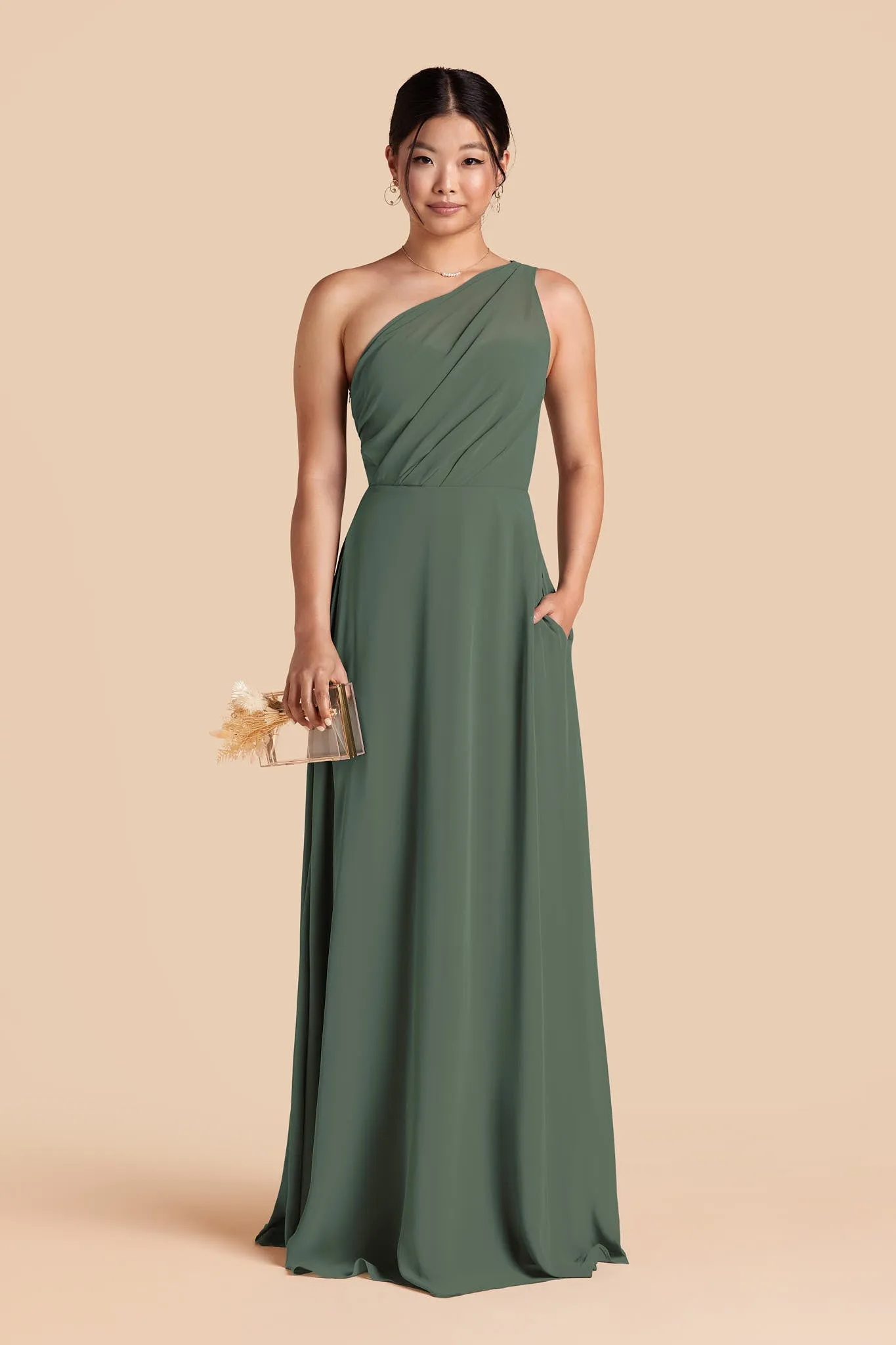 Kira Chiffon Dress - Eucalyptus sold by Birdy Grey product image thumbnail 3