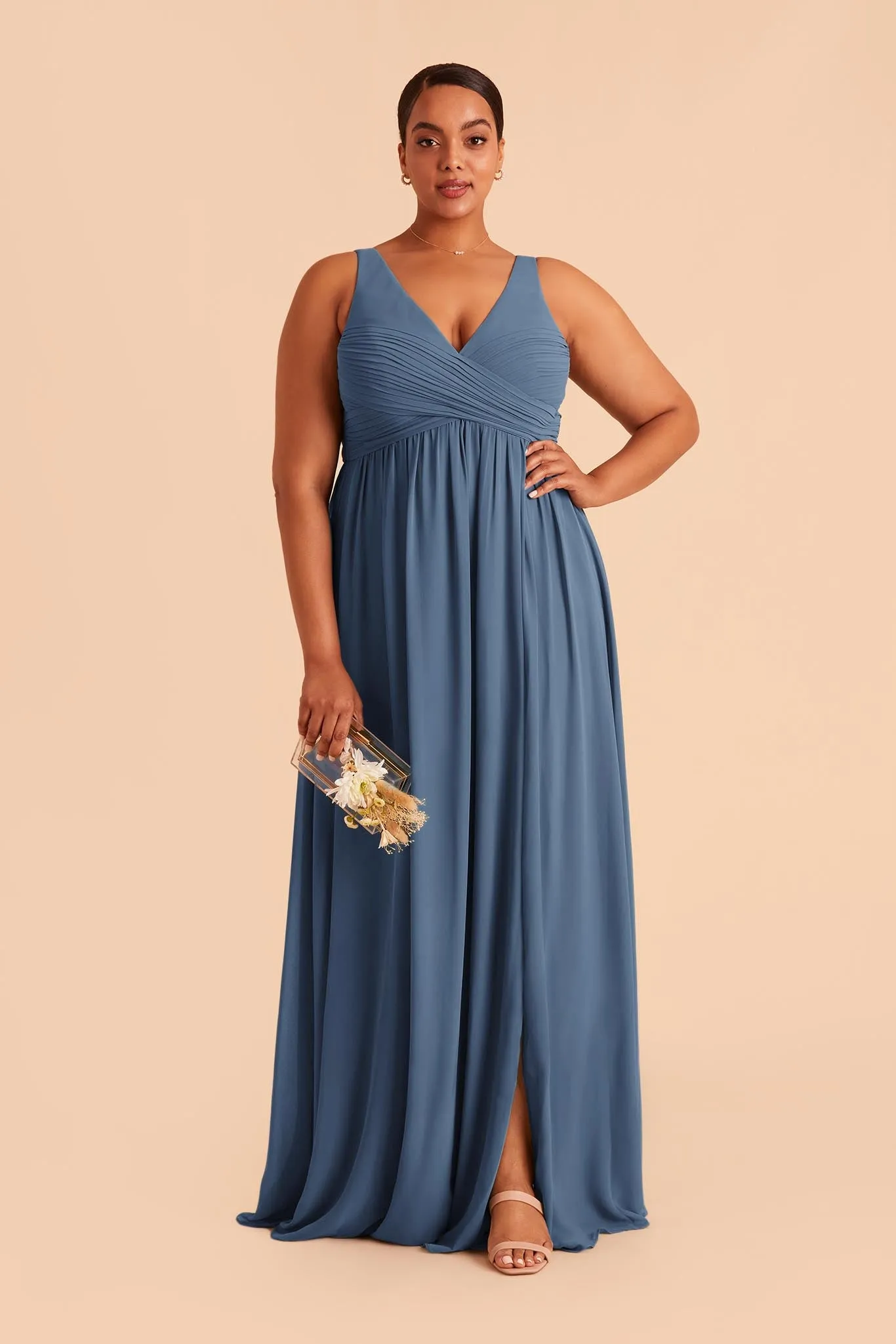 Laurie Chiffon Dress - Twilight sold by Birdy Grey product image thumbnail 4