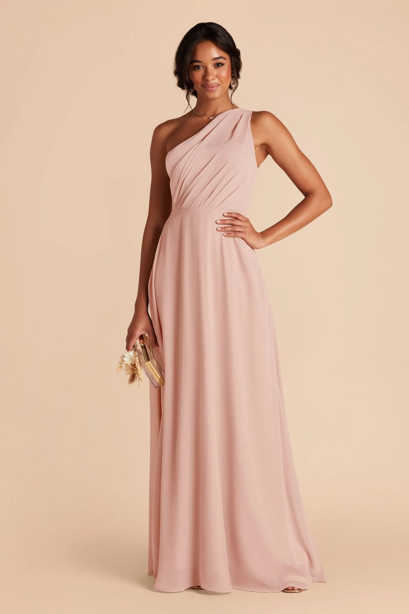 Kira Chiffon Dress - Blush Pink sold by Birdy Grey product image thumbnail 4