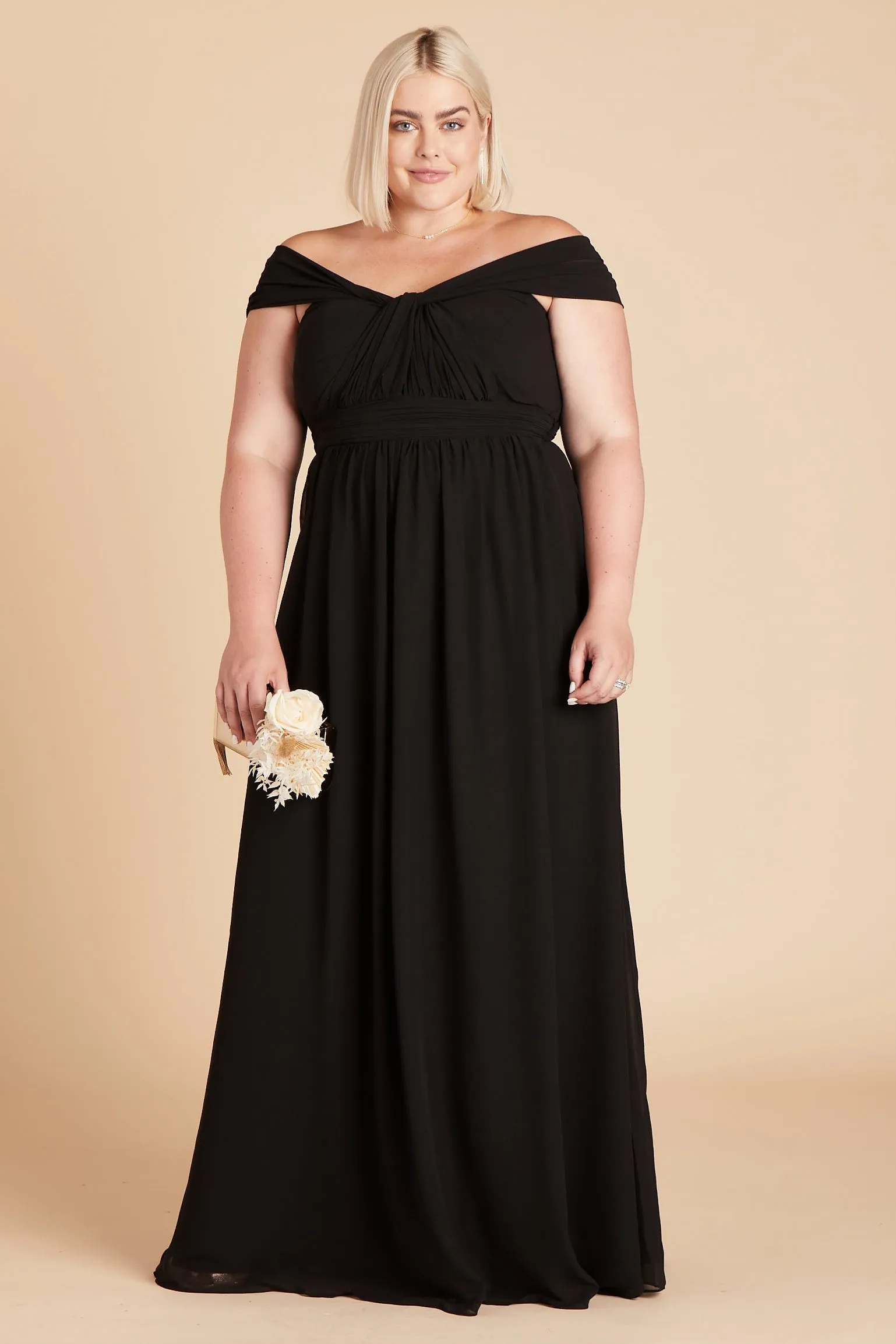 Grace Chiffon Dress - Black sold by Birdy Grey product image thumbnail 2